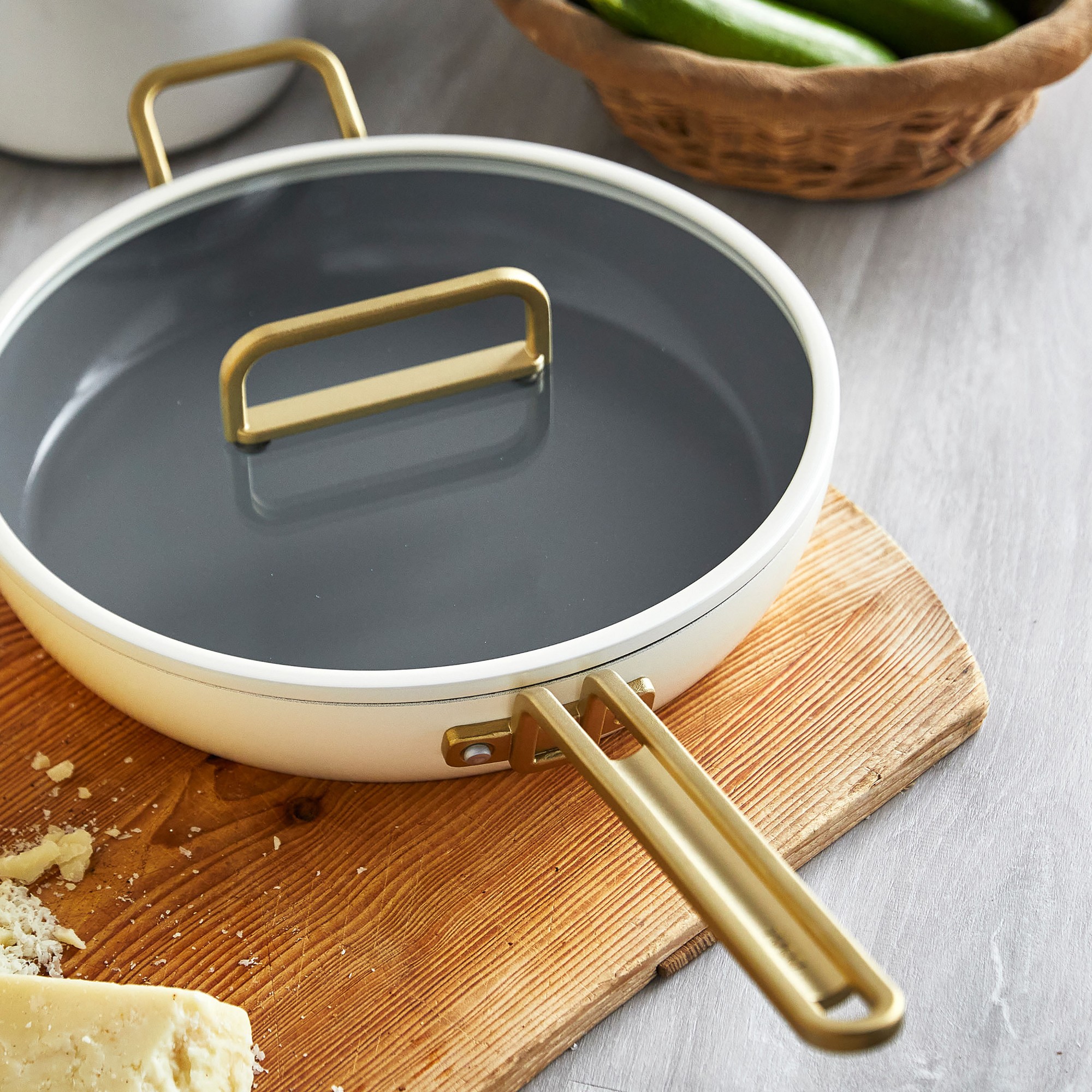 GreenPan™ Stanley Tucci™ Ceramic Nonstick Covered Fry Pan, 12
