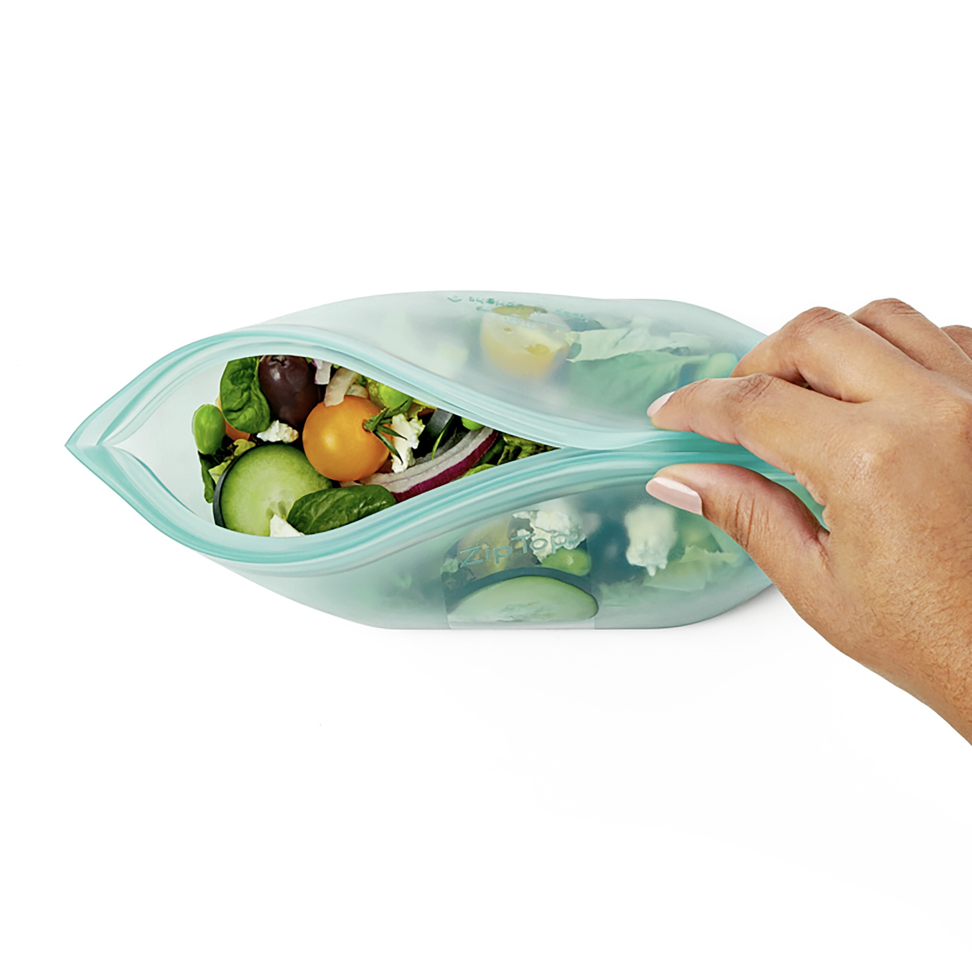 Zip Top 8-Piece Reusable Silicone Food Storage Set