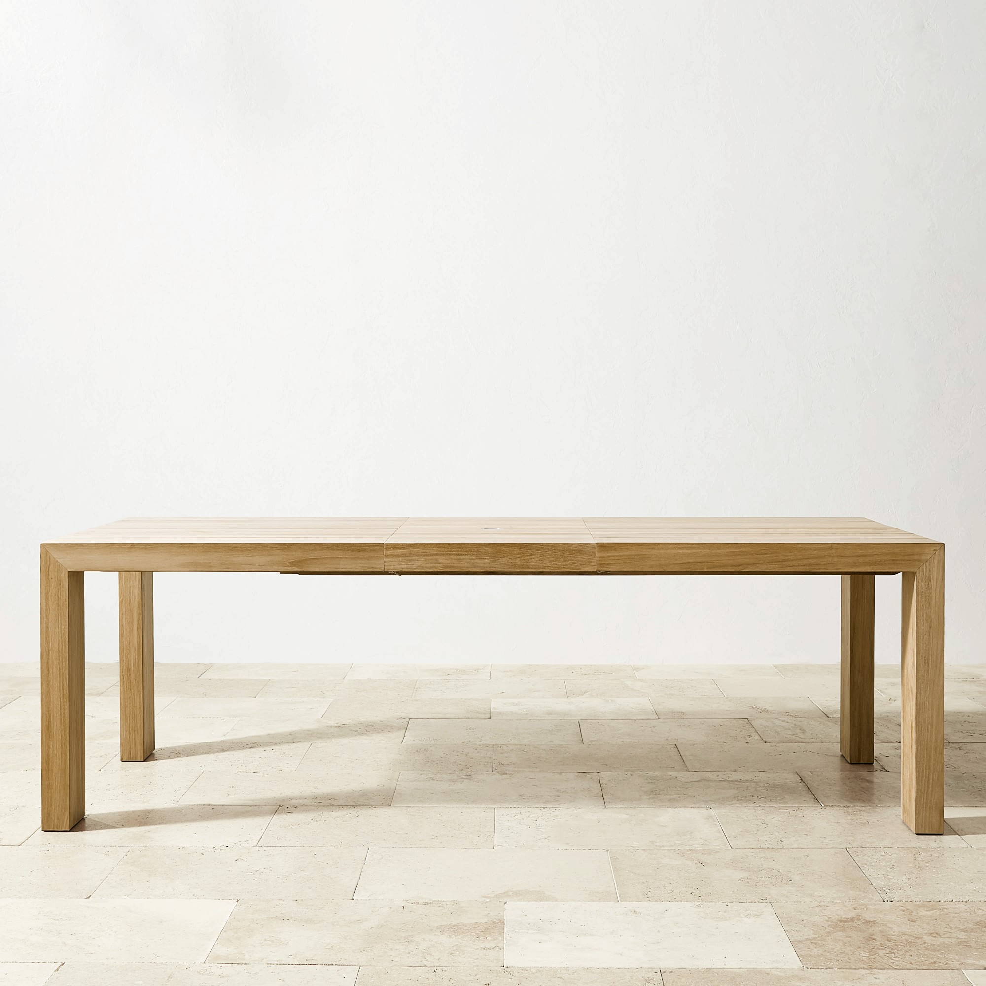 Larnaca Teak Extendable Dining Table & All-Weather Weave Dining Chairs (72-94)