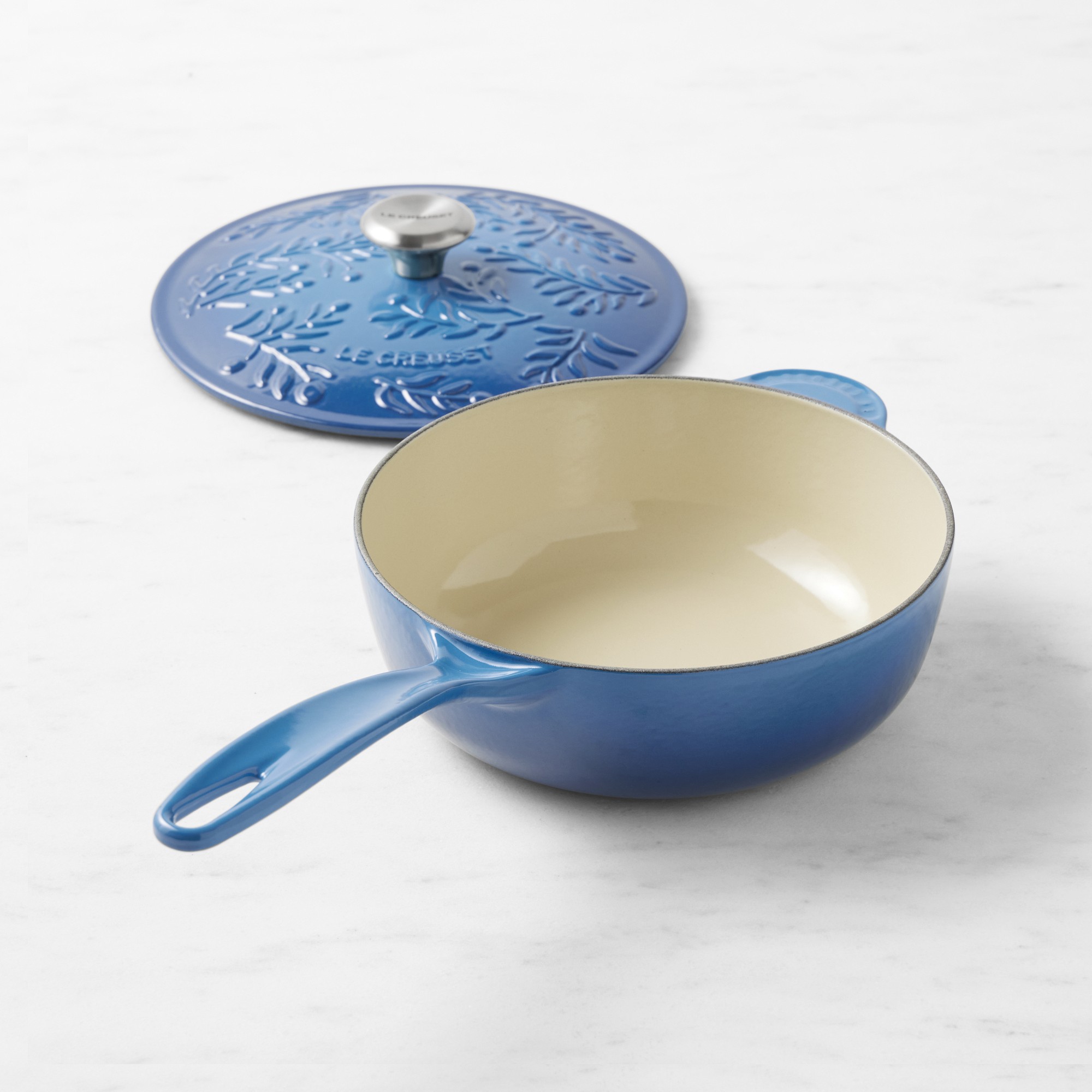 Le Creuset Olive Branch Enameled Cast Iron Saucier, 2 1/4-Qt.