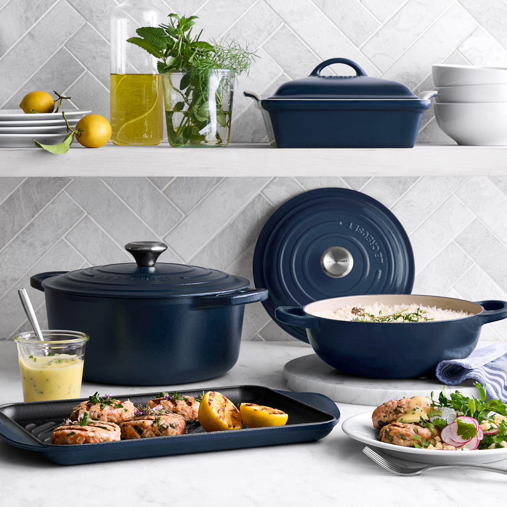 Le Creuset Enameled Cast Iron Skinny Grill