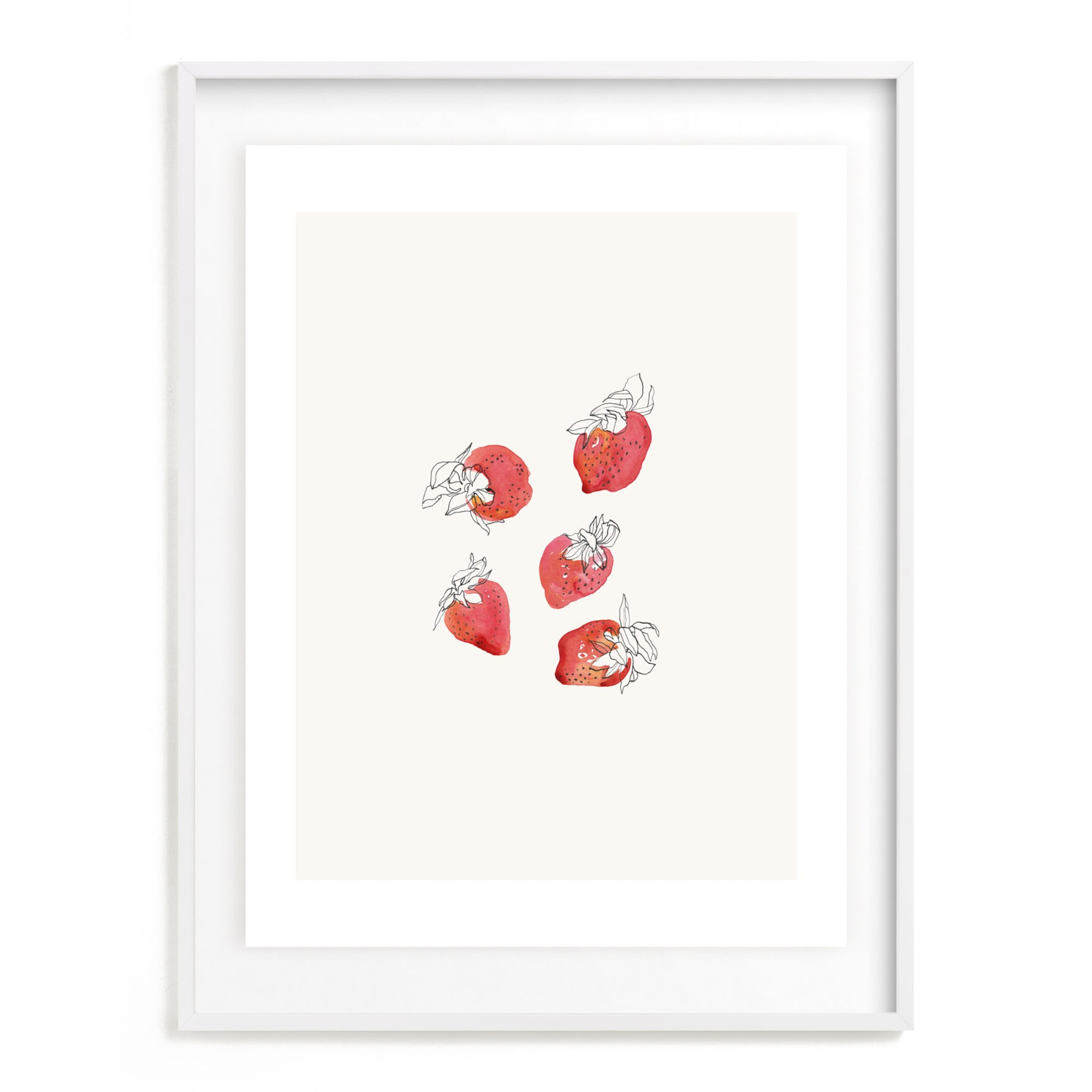 Strawberries Open Edition Kitchen Art by Minted