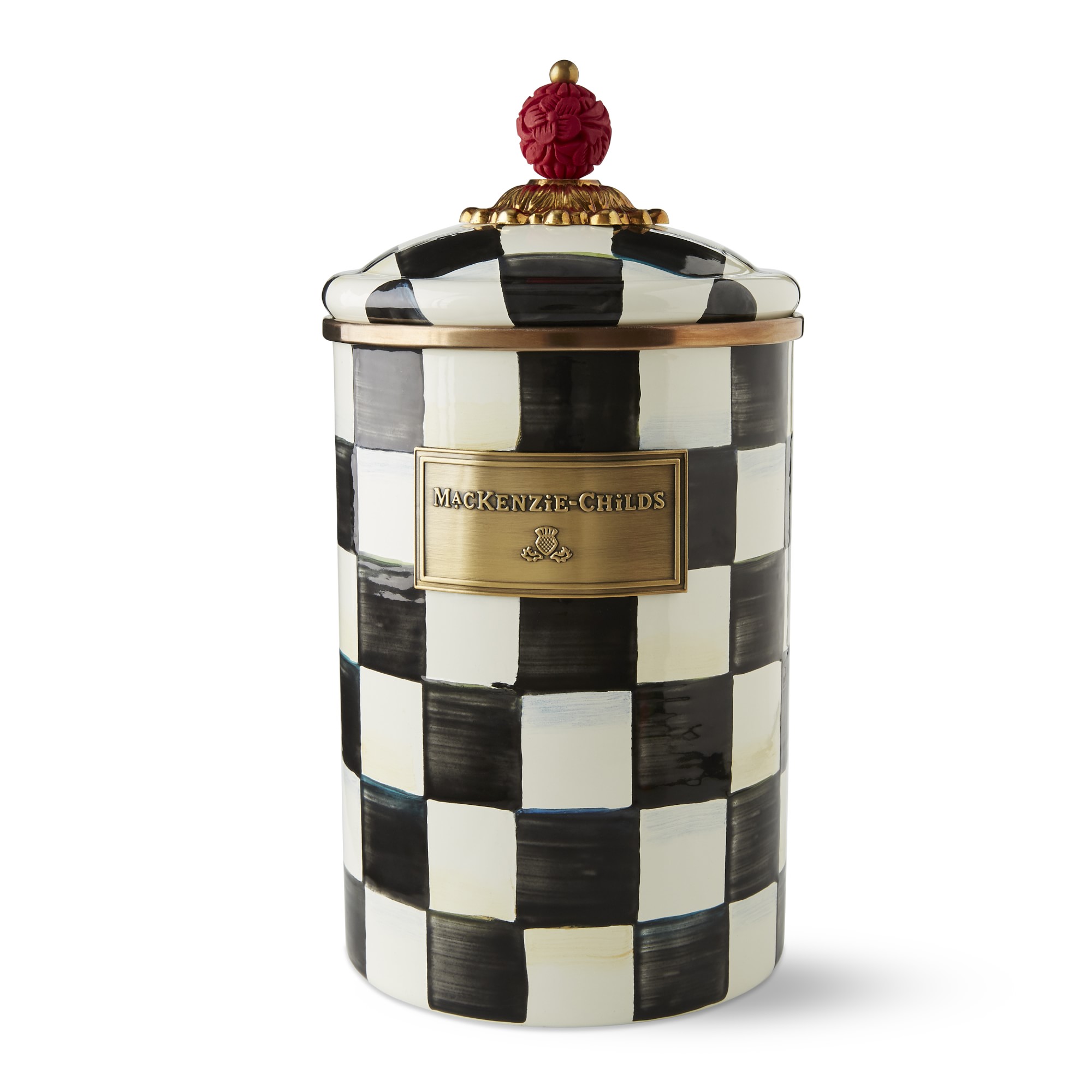 MacKenzie-Childs Courtly Check Canister