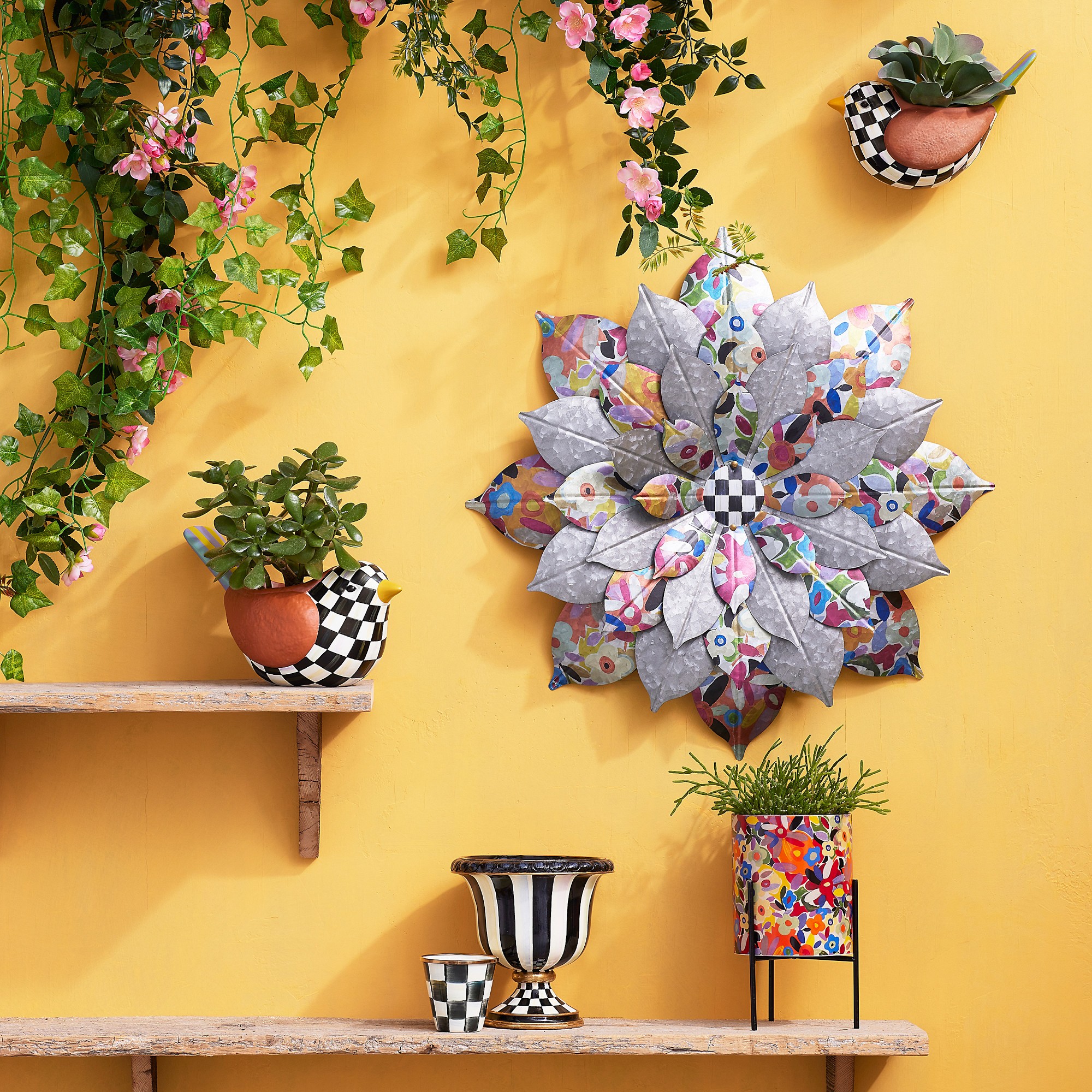 MacKenzie-Childs Courtly Stripe Tabletop Urn