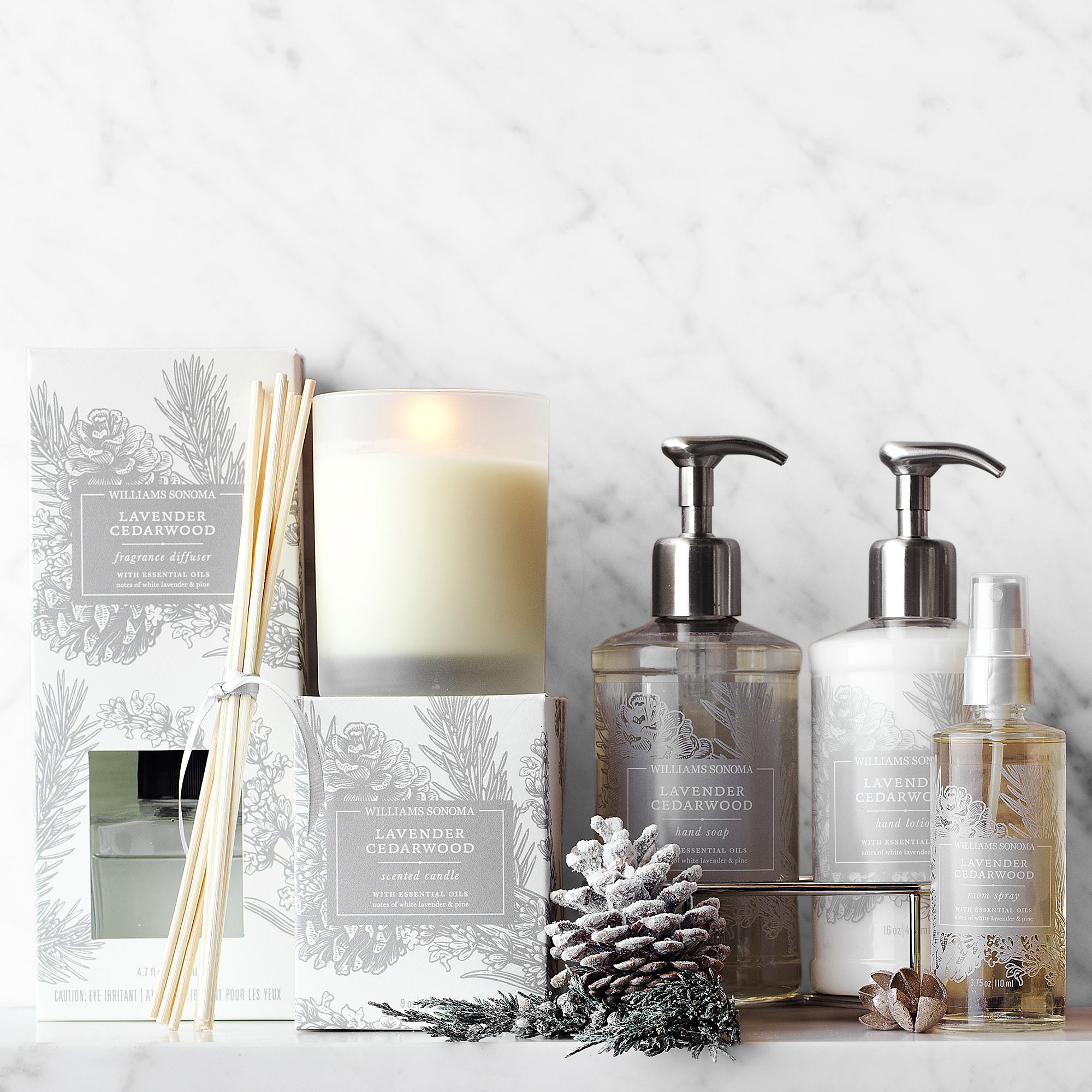 Williams Sonoma Lavender Cedarwood Essentials Oils Collection