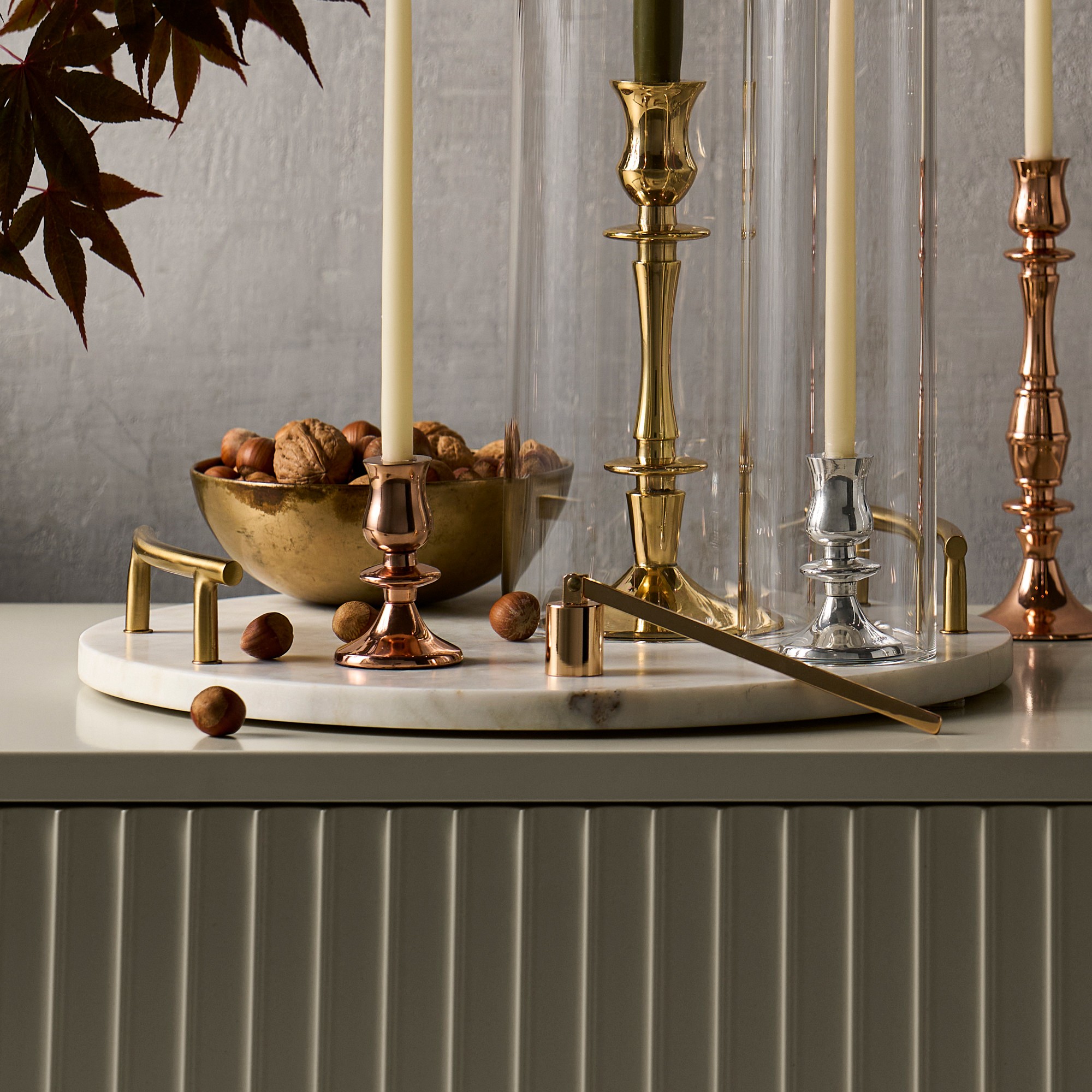 Heirloom Gold Tiny Taper Holders