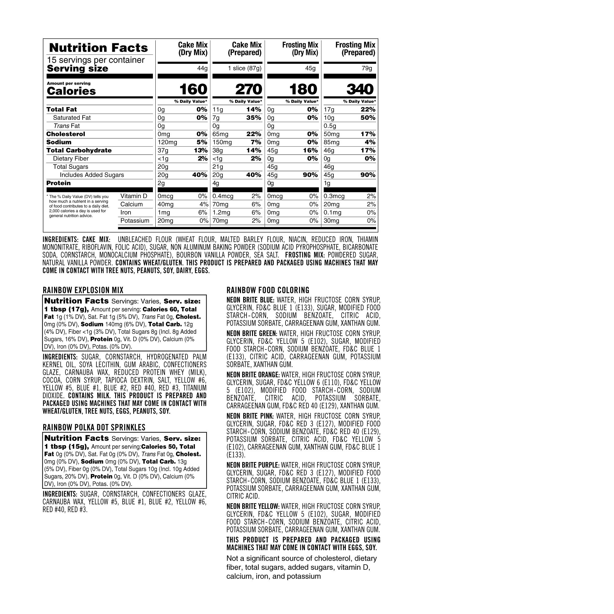 Flour Shop x Williams Sonoma Rainbow Explosion Cake Kit