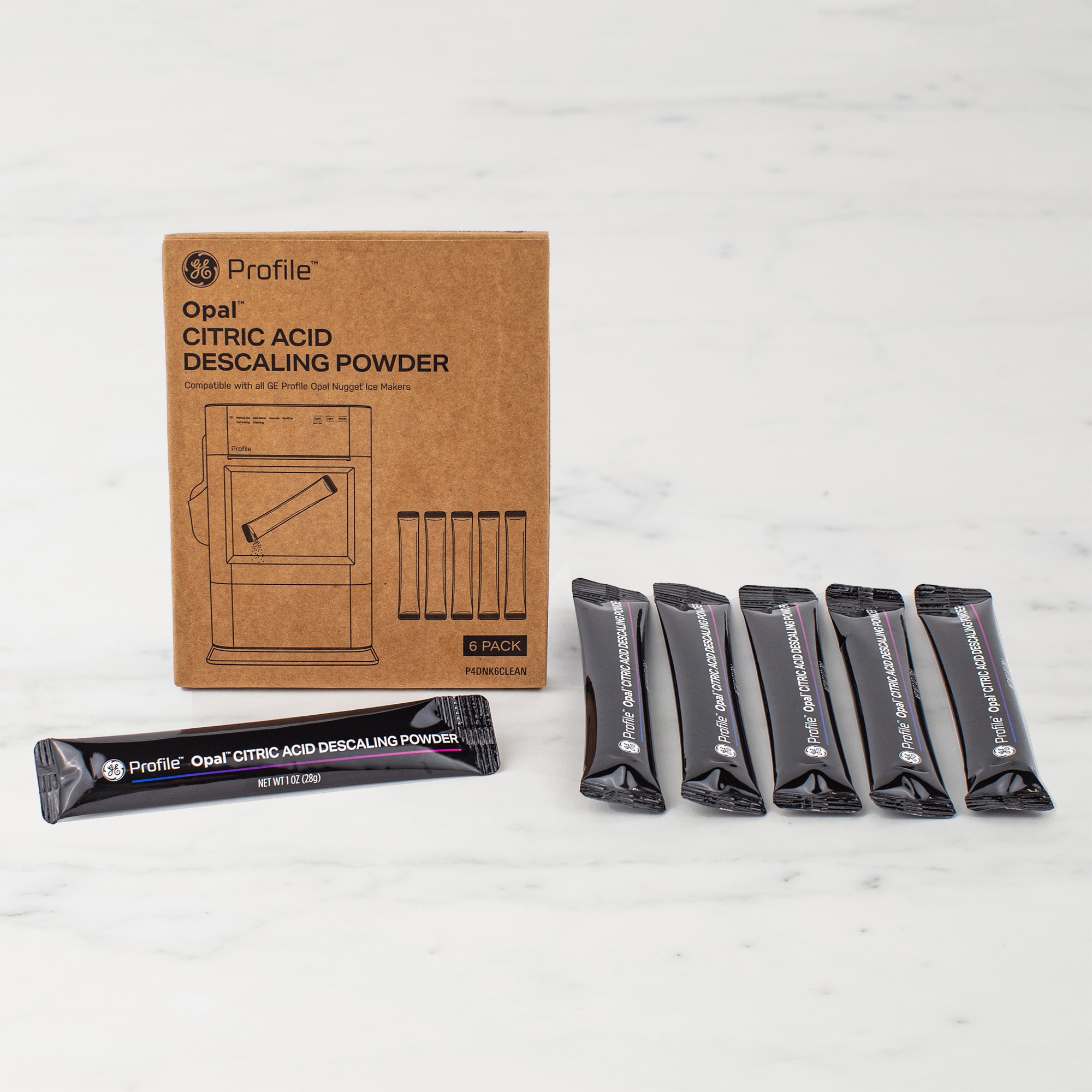 GE Profile™ Opal™ 2.0 Ultra Nugget Ice Maker Descaling Powder Kit, Pack of 6