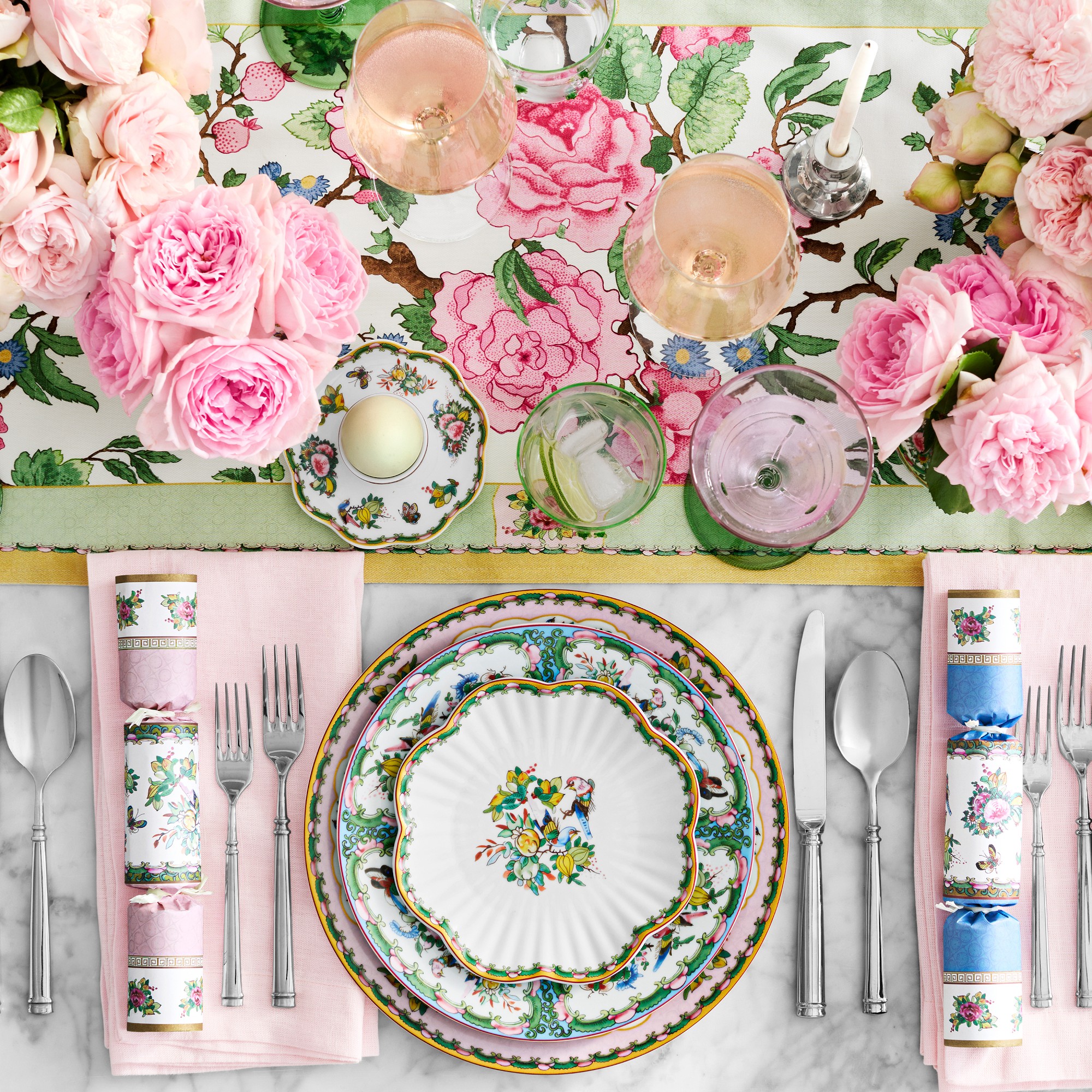 Famille Rose Crackers, Set of 12