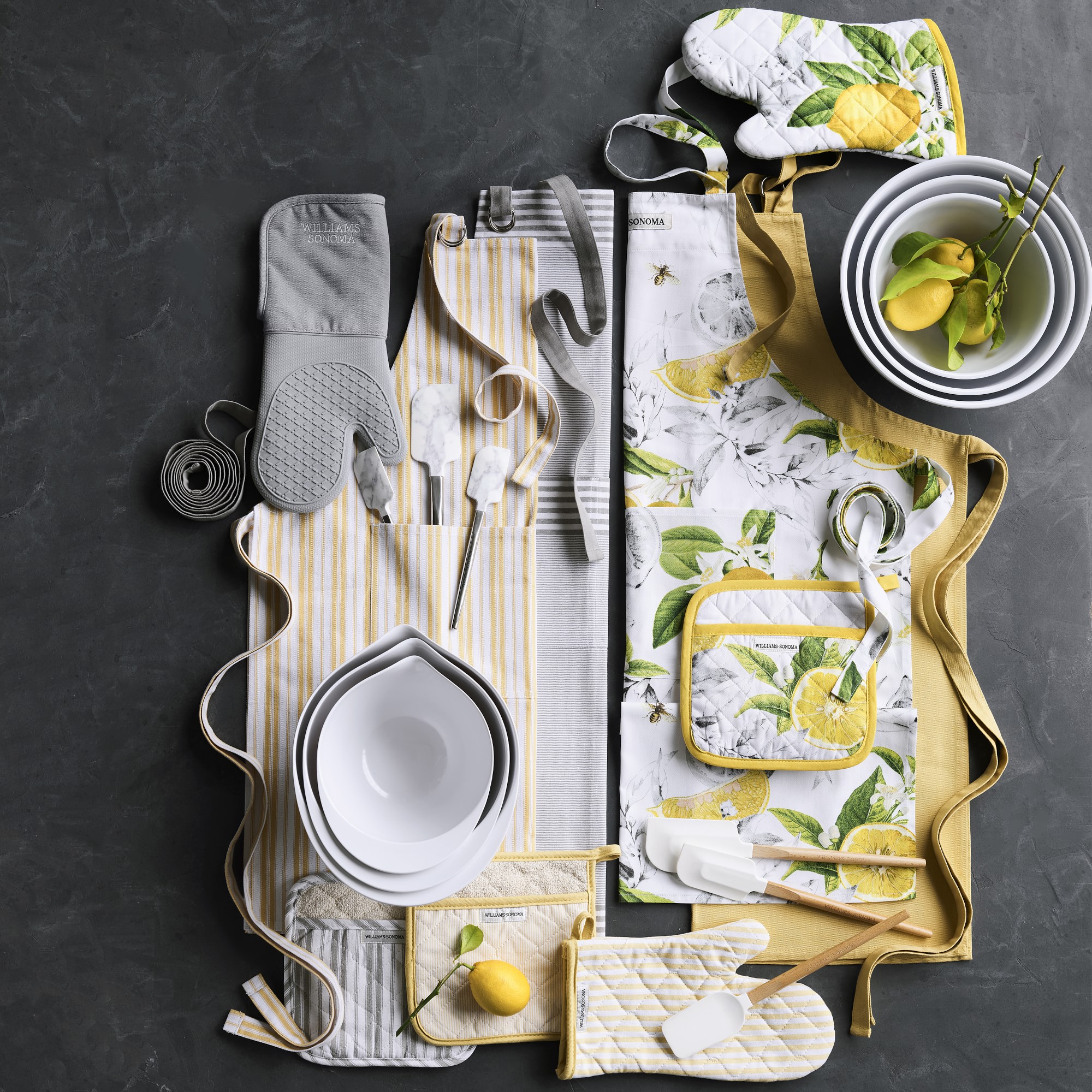 Meyer Lemon Oven Mitt & Potholder Set