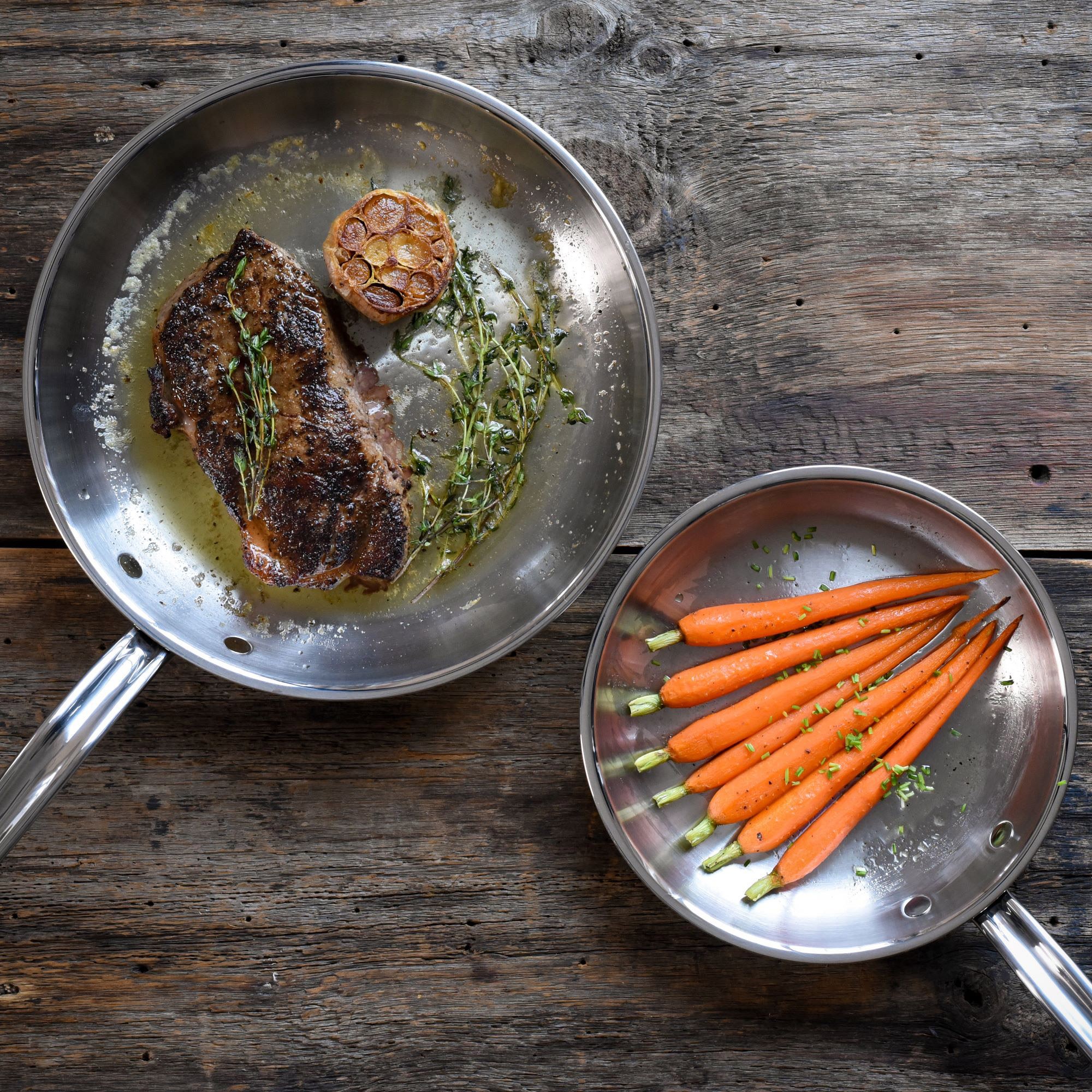 Hestan ProBond Professional Clad Stainless-Steel Skillet Fry Pan