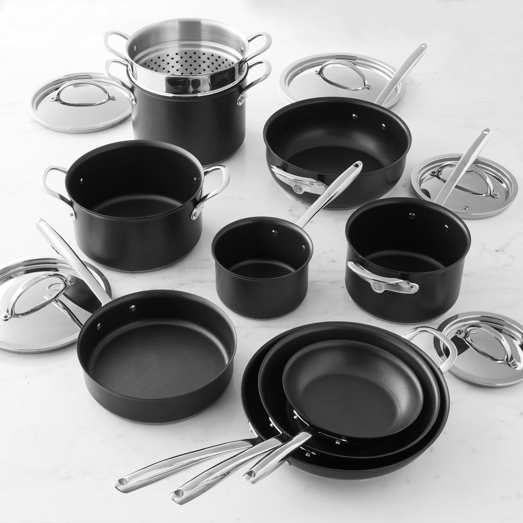 Williams Sonoma Signature Thermo-Clad™ Nonstick 15-Piece Cookware Set