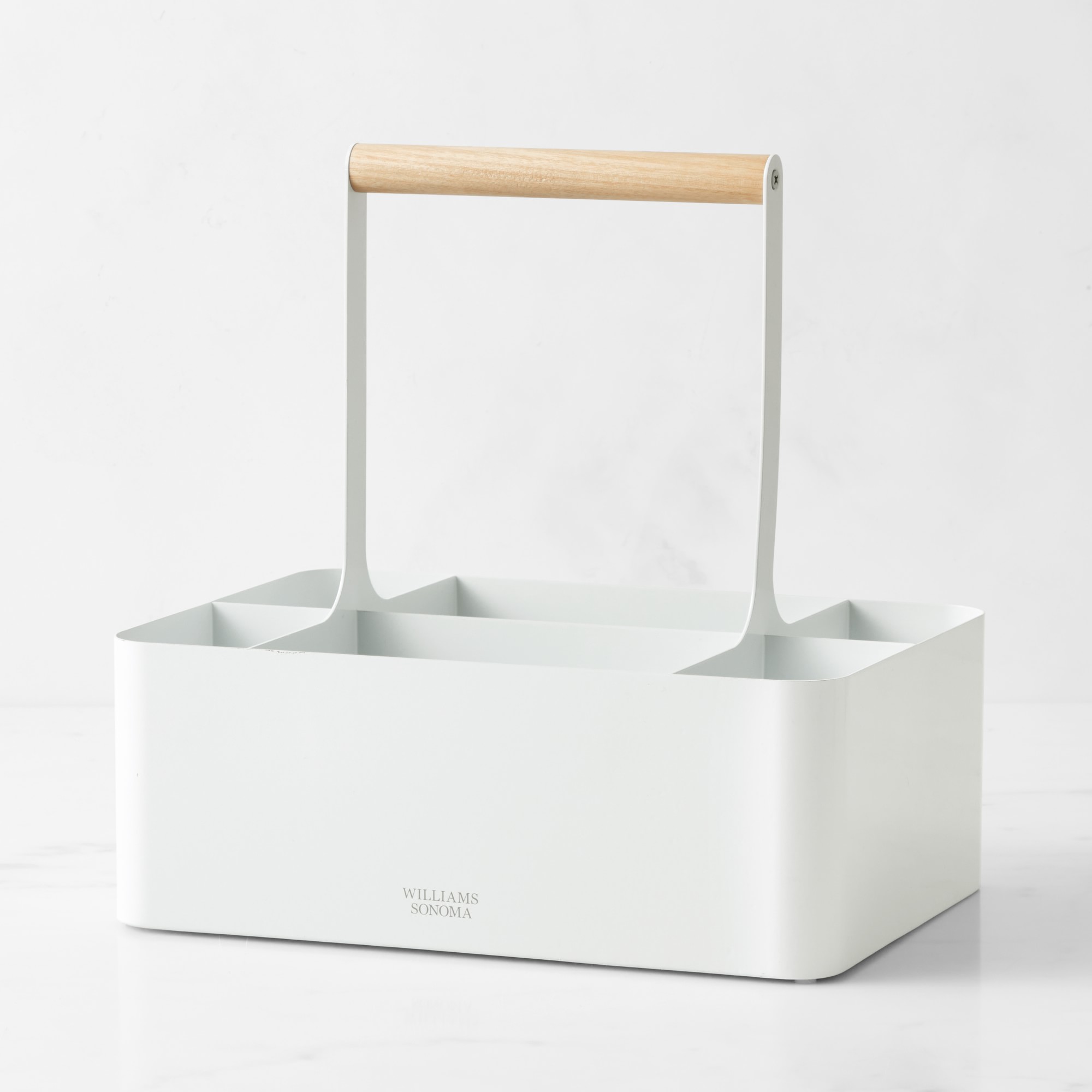 Hold Everything Cleaning Caddy, Metal White