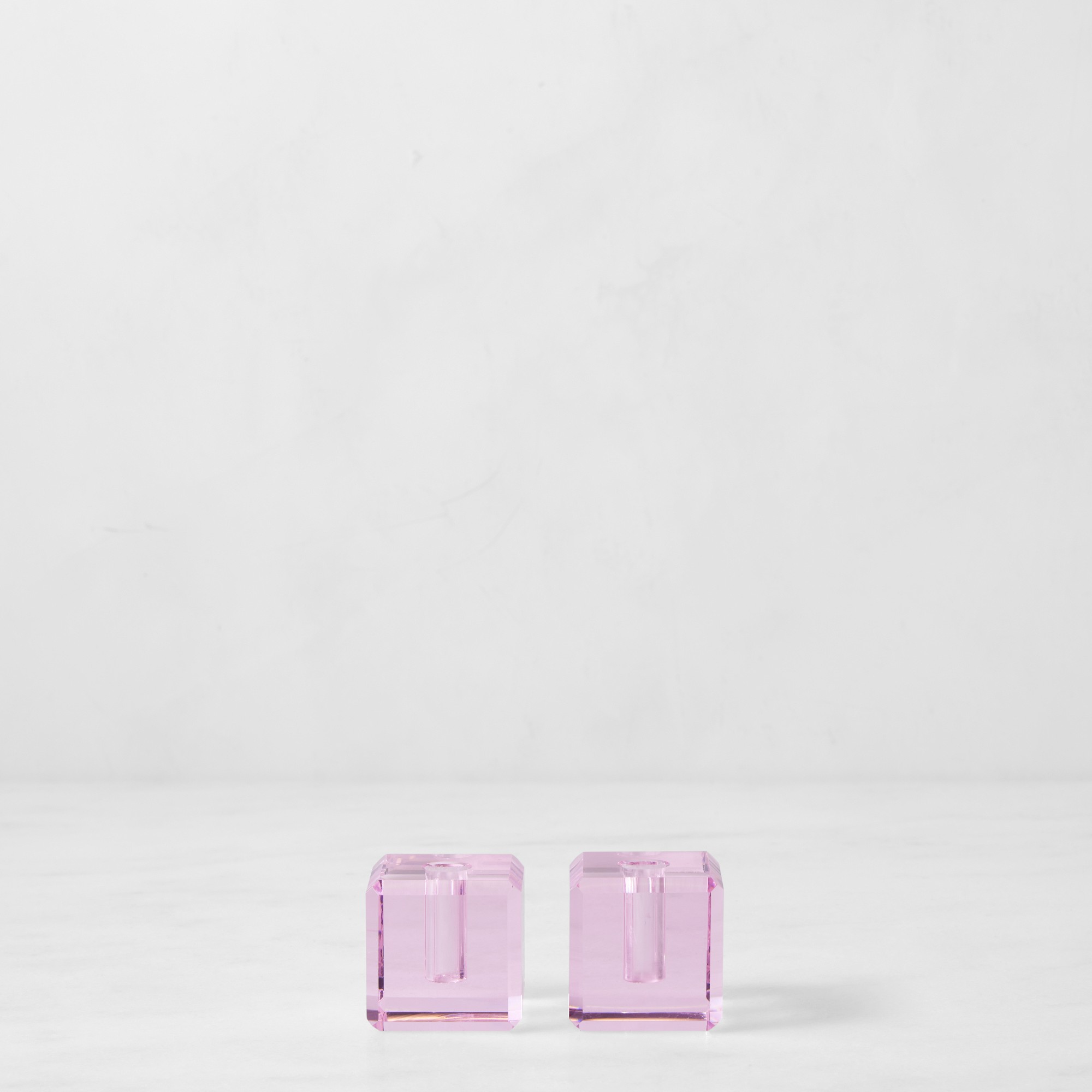 Crystal Tiny Taper Holders, Set of 2