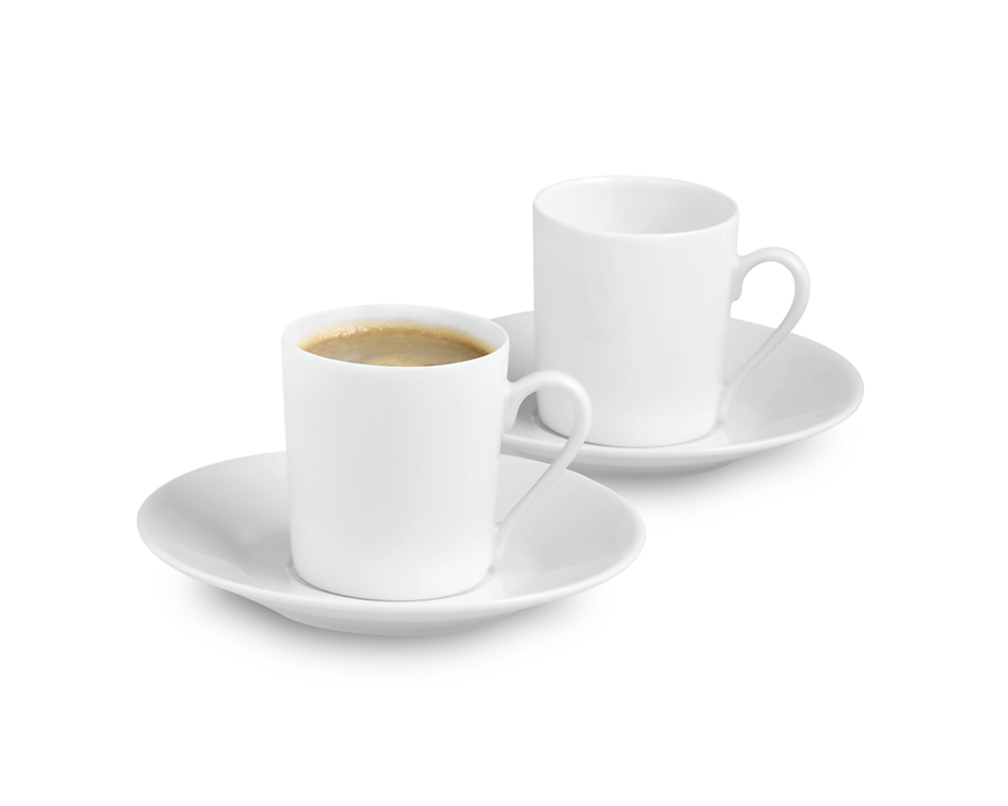 Apilco Tuileries Espresso Cups & Saucers, Set of 4