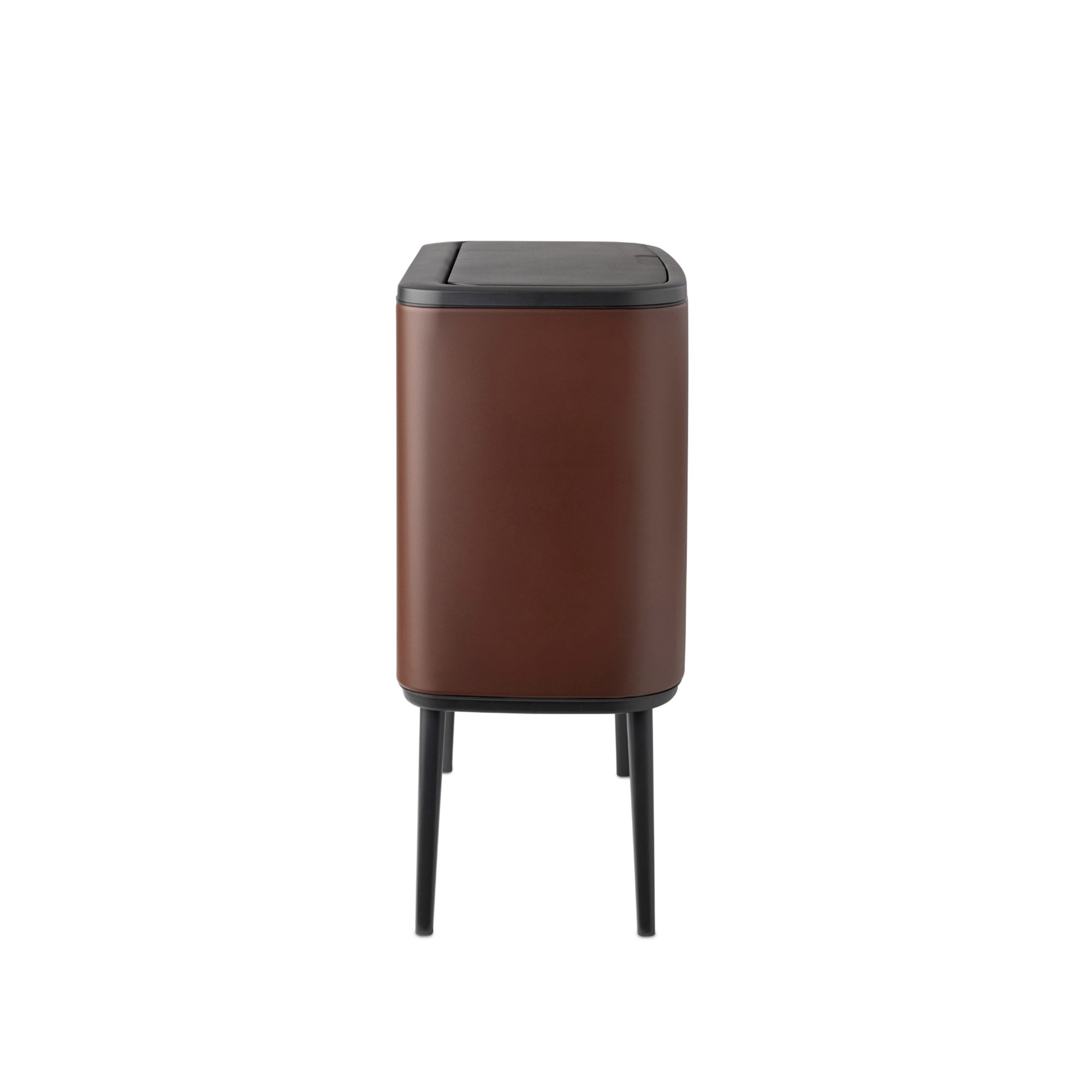 Brabantia Bo Touch Top Dual Compartment Recycling Trash Can, 3 + 6 Gallon
