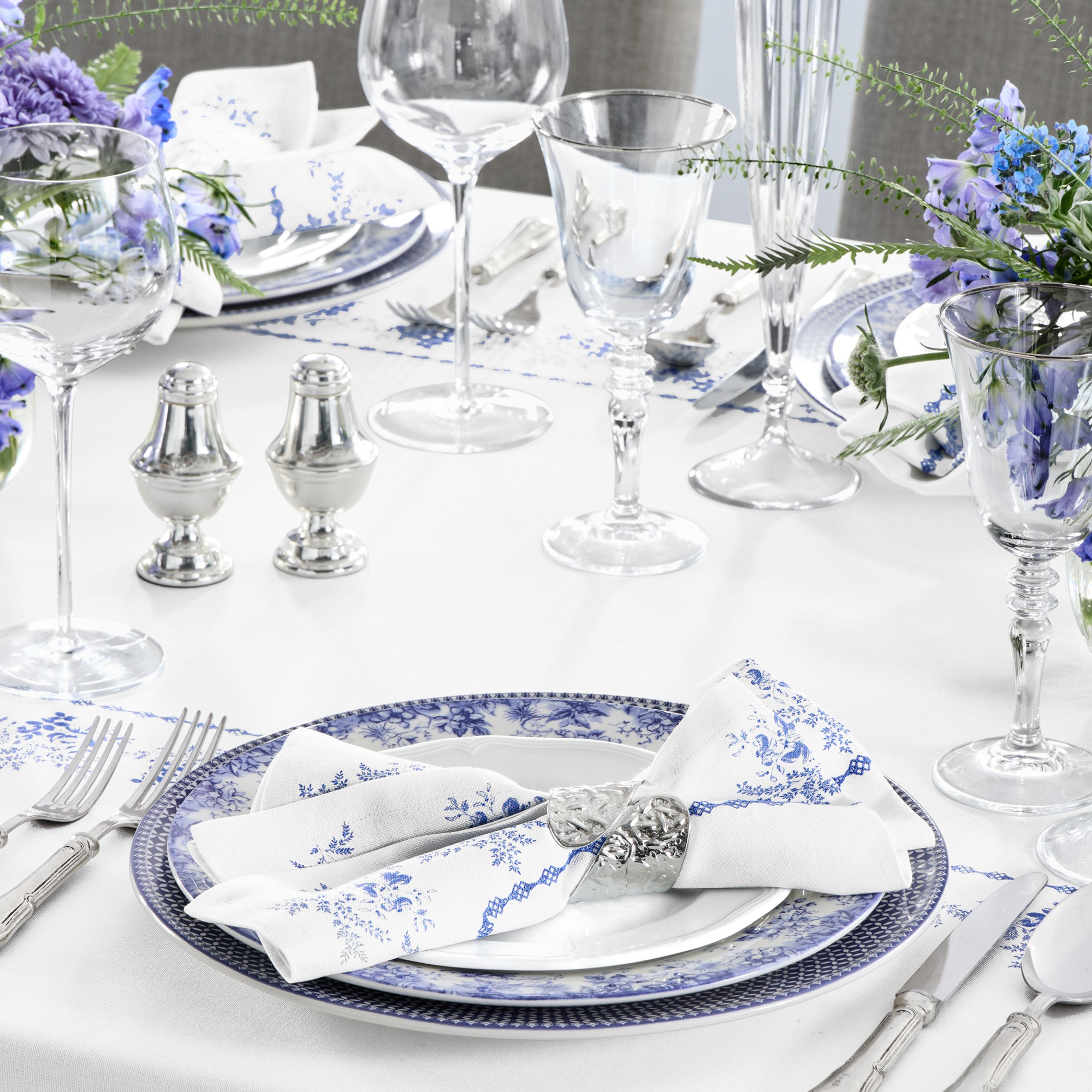 English Floral Tablecloth