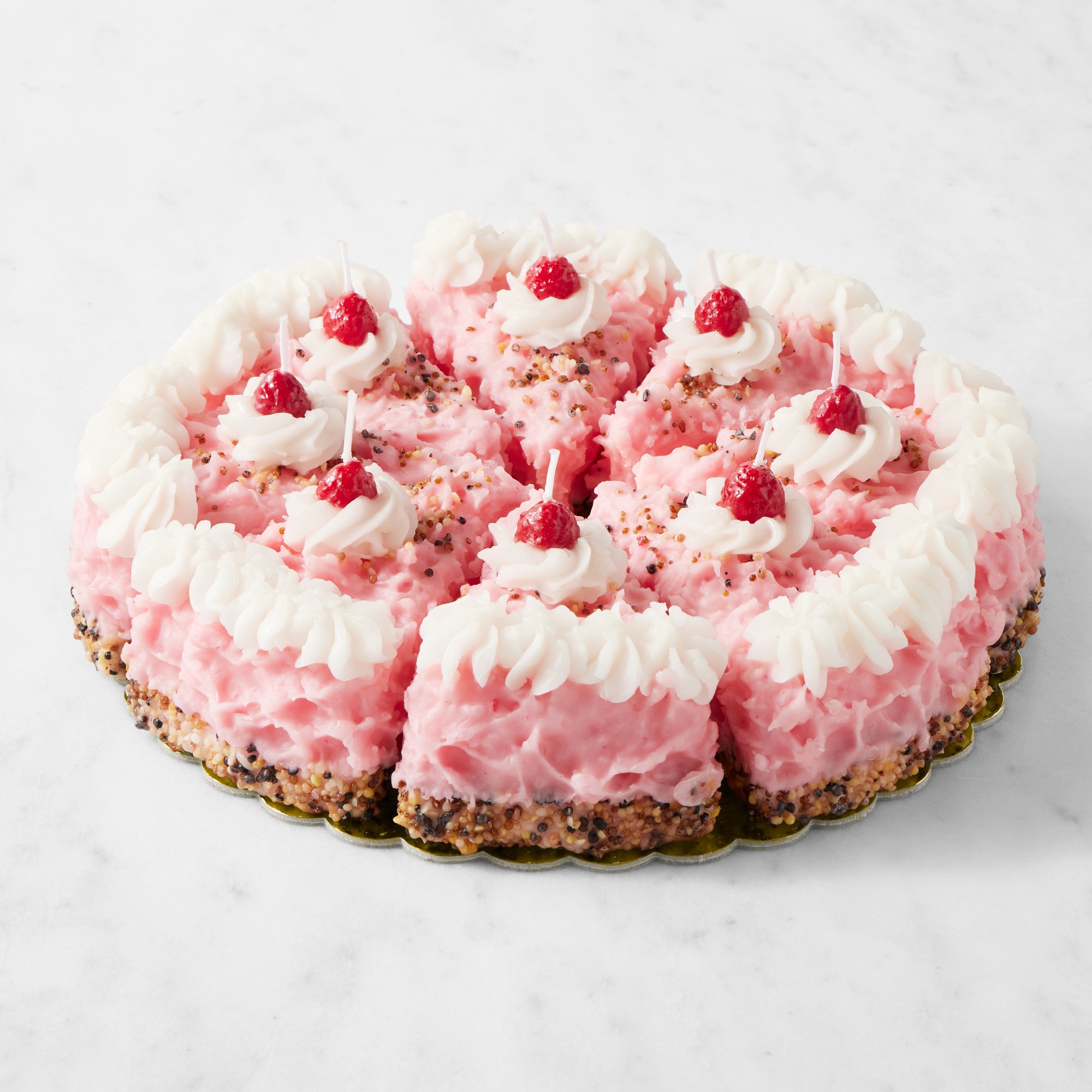 Celebration Pink Cake Slice Candle