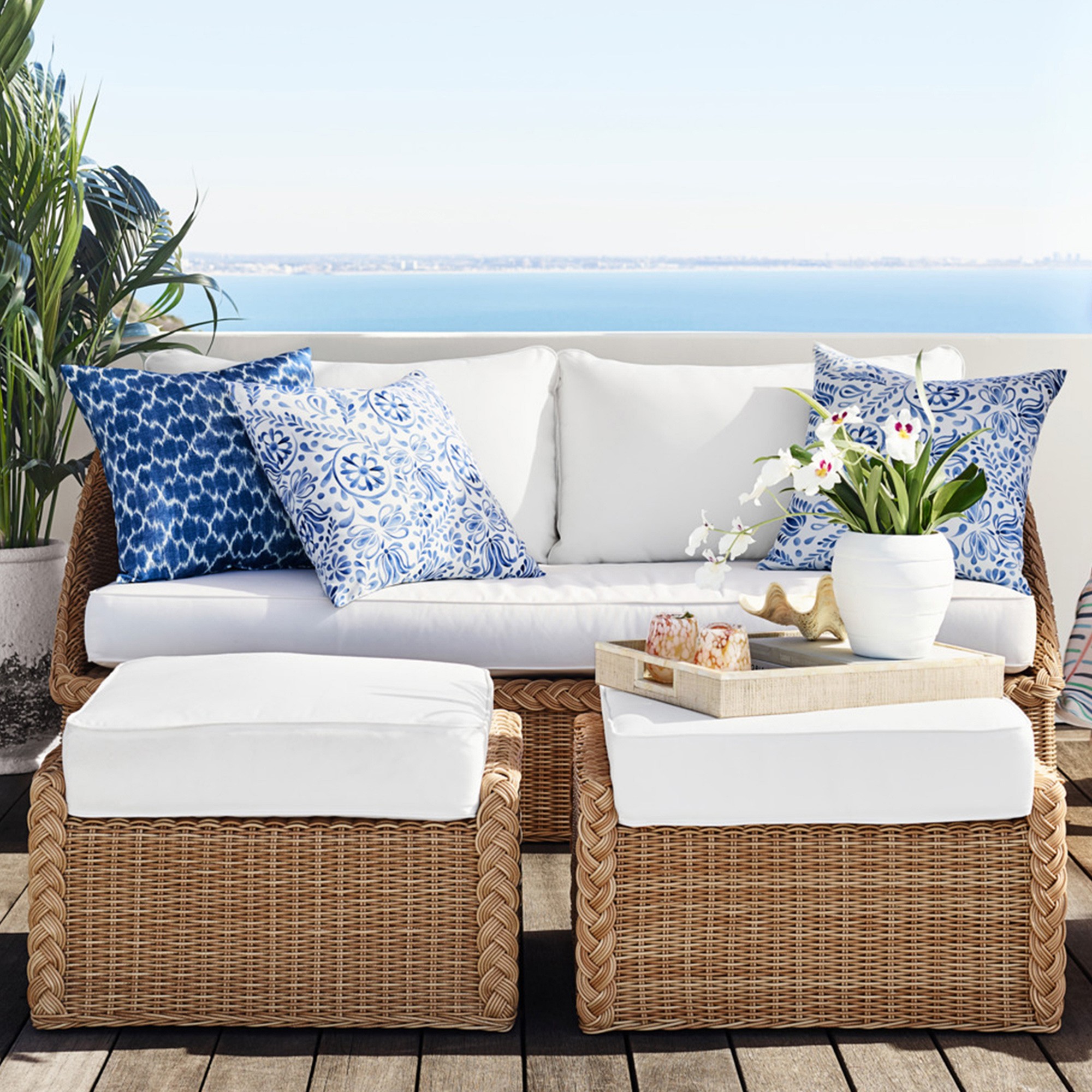 AERIN East Hampton Outdoor Cushions