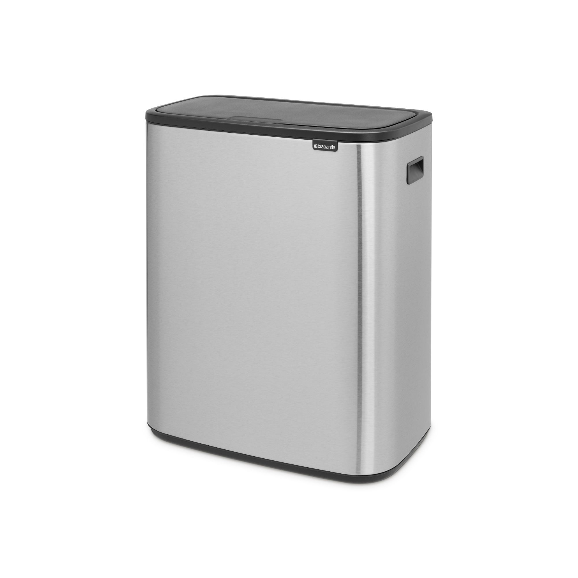 Brabantia Bo Touch Top Dual Compartment Recycling Trash Can, 2 x 8 Gallon