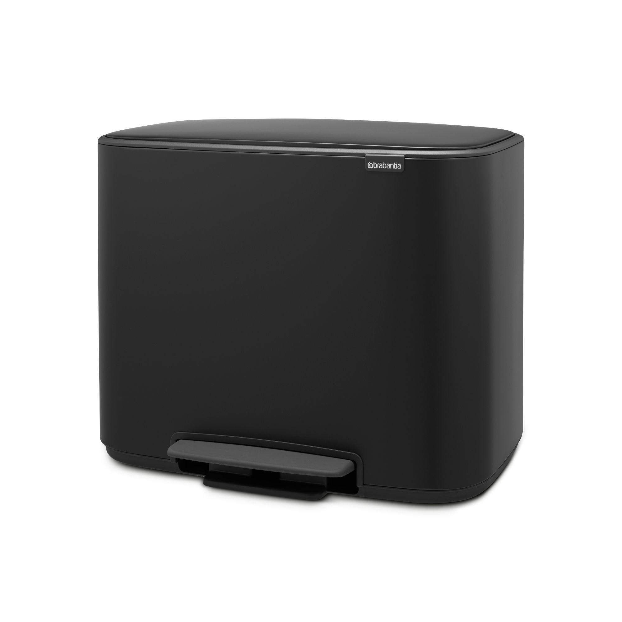 Brabantia Bo Step On Multi Compartment Recycling Trash Can, 3 x 3 Gallon