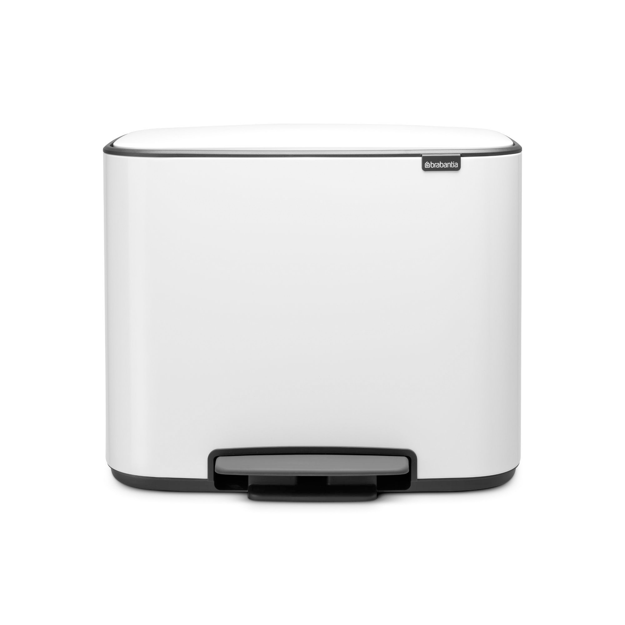 Brabantia Bo Step On Multi Compartment Recycling Trash Can, 3 x 3 Gallon