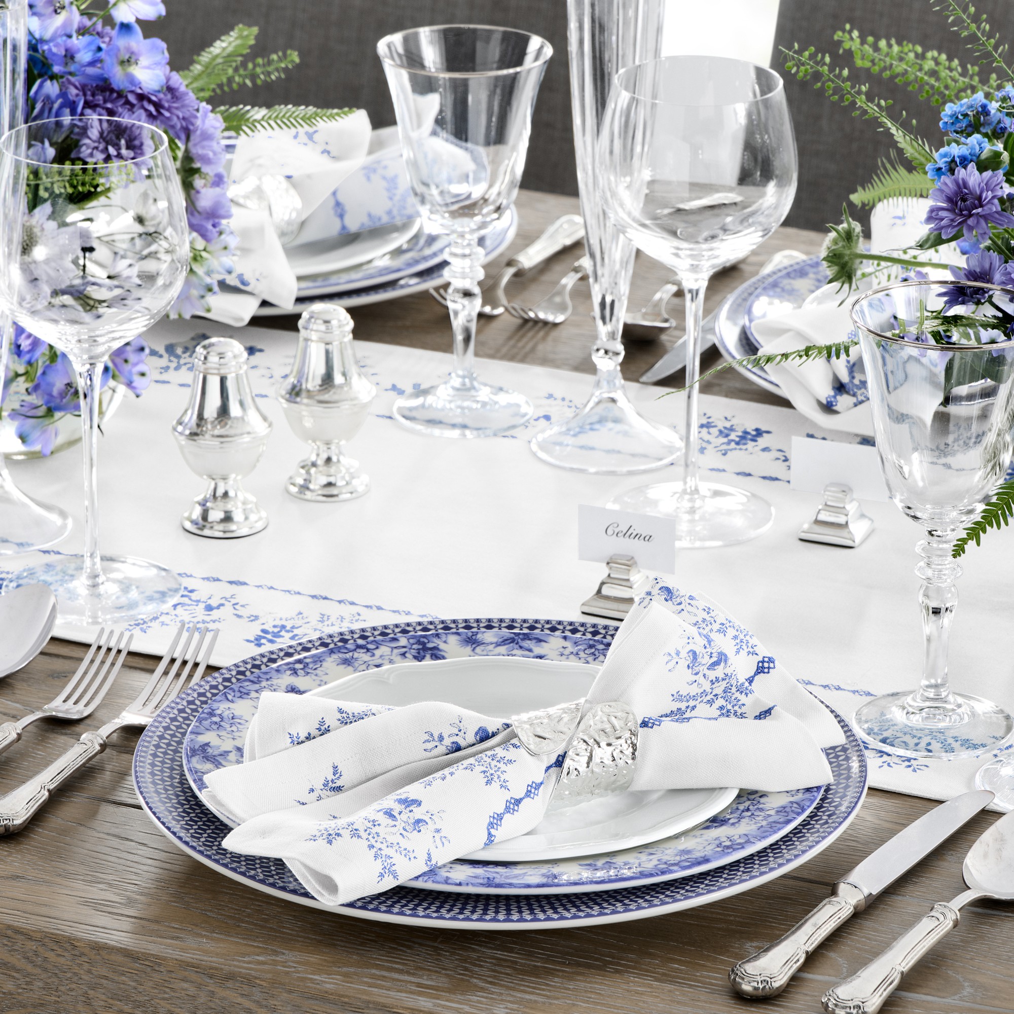 English Floral Table Runner