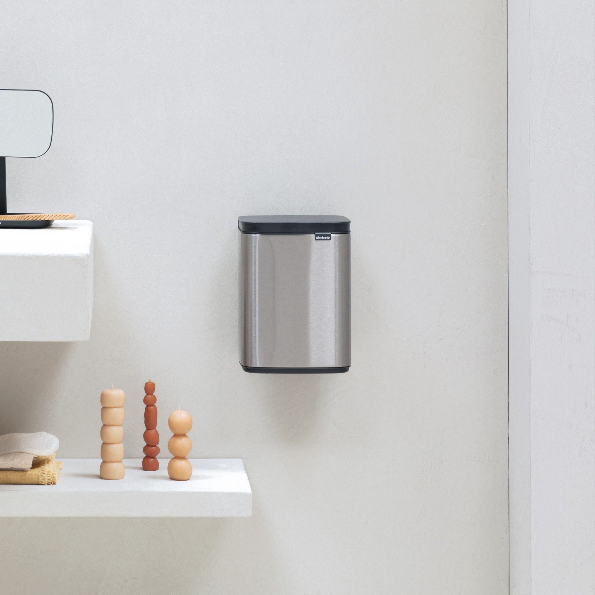 Brabantia Bo Single Compartment Trash Can, 1.1-Gallon