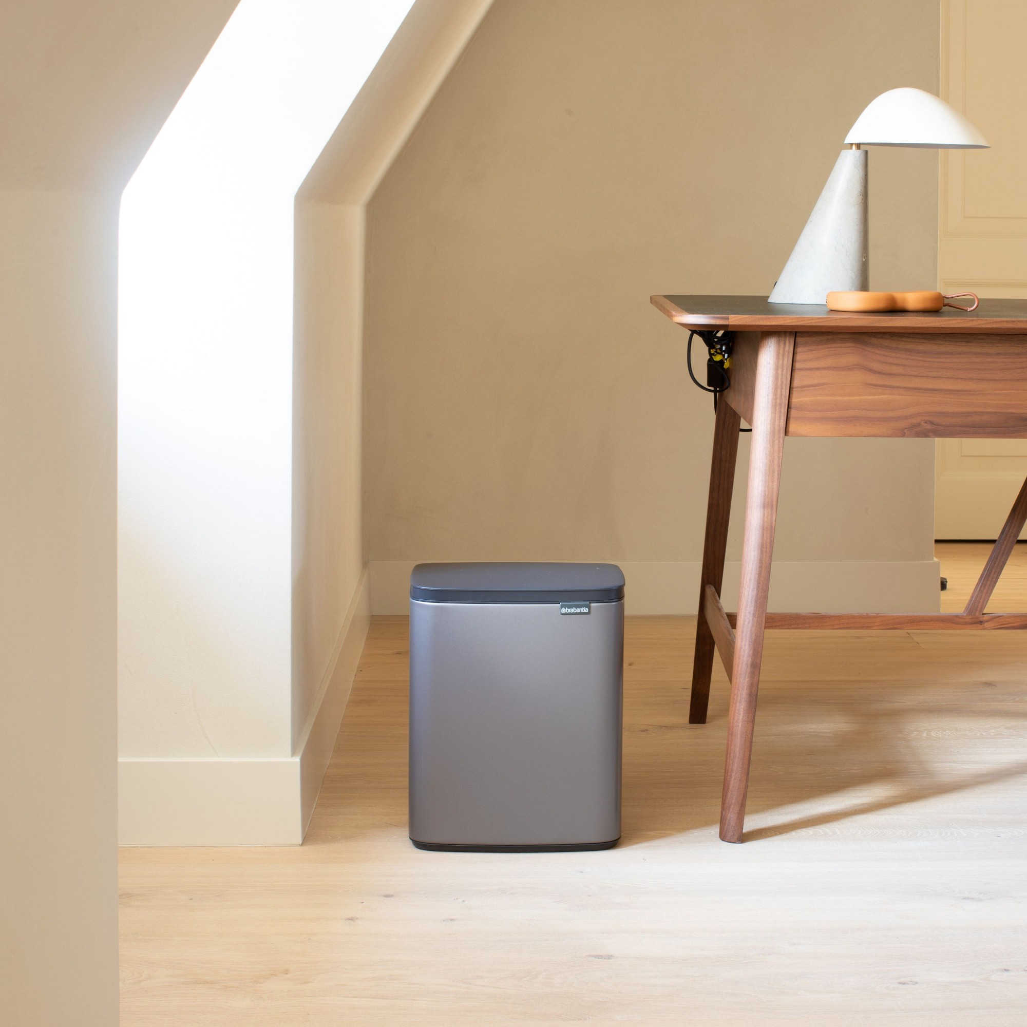 Brabantia Bo Single Compartment Trash Can, 3.2-Gallon