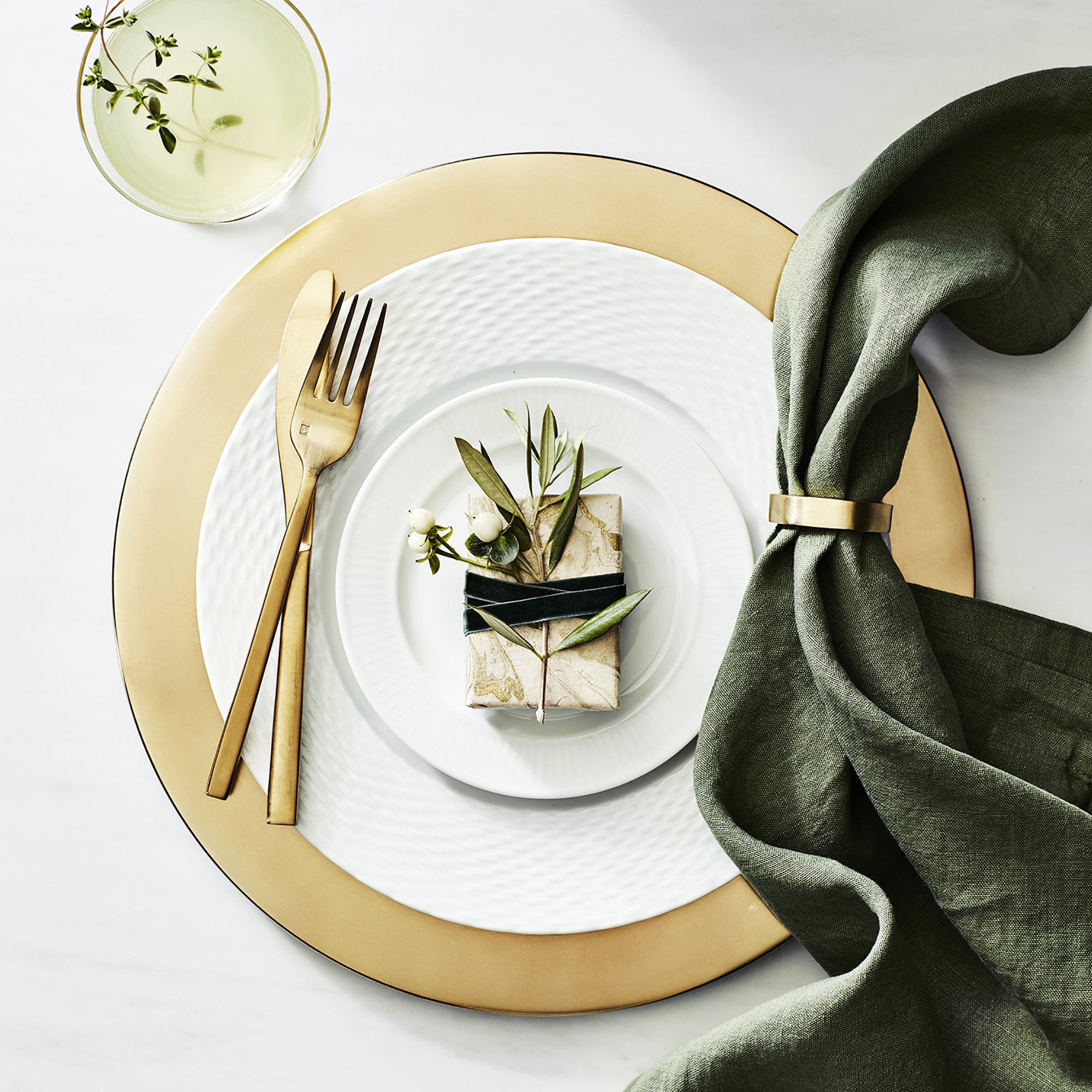 Antique Brass Charger