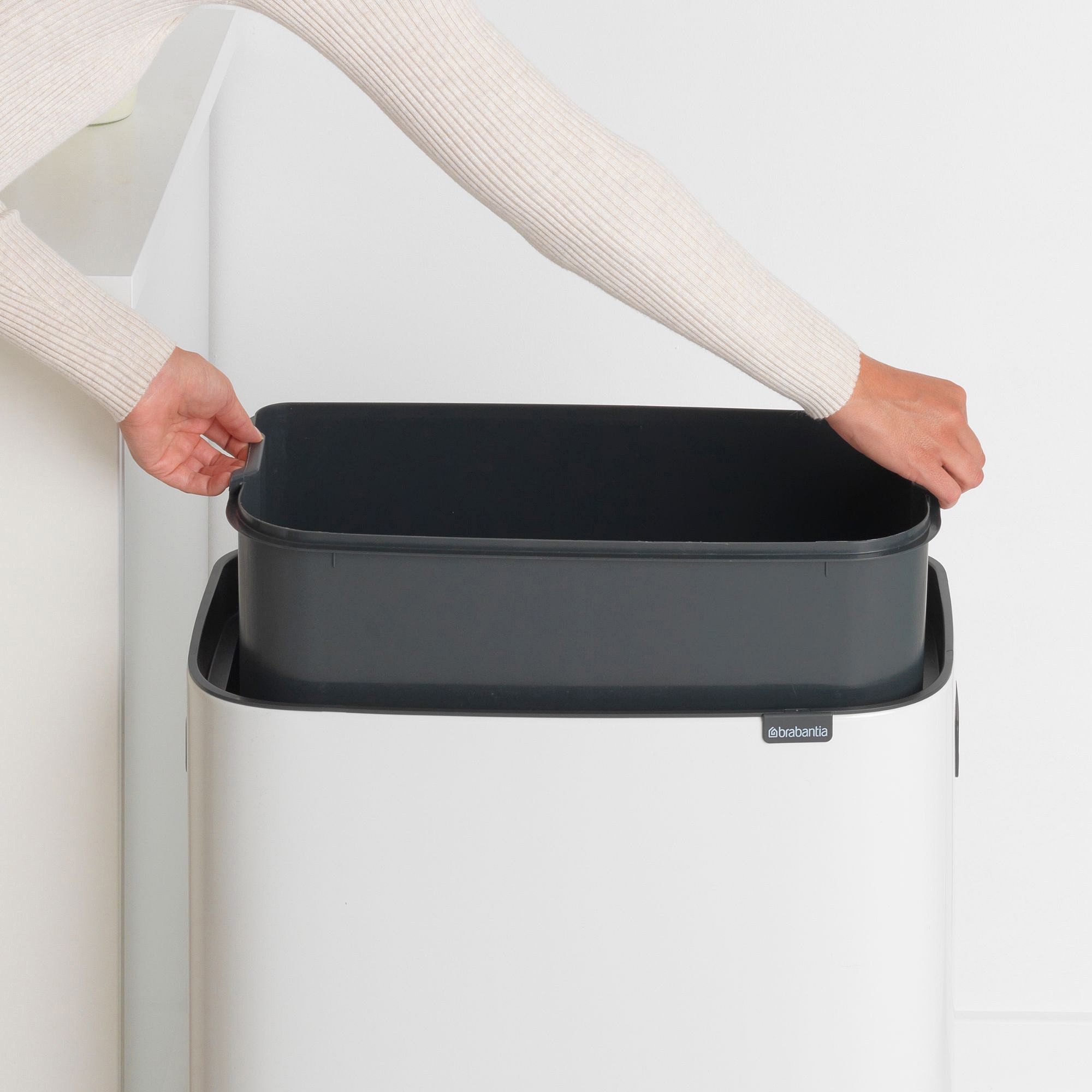 Brabantia Bo Touch Top Can, 16 Gallons