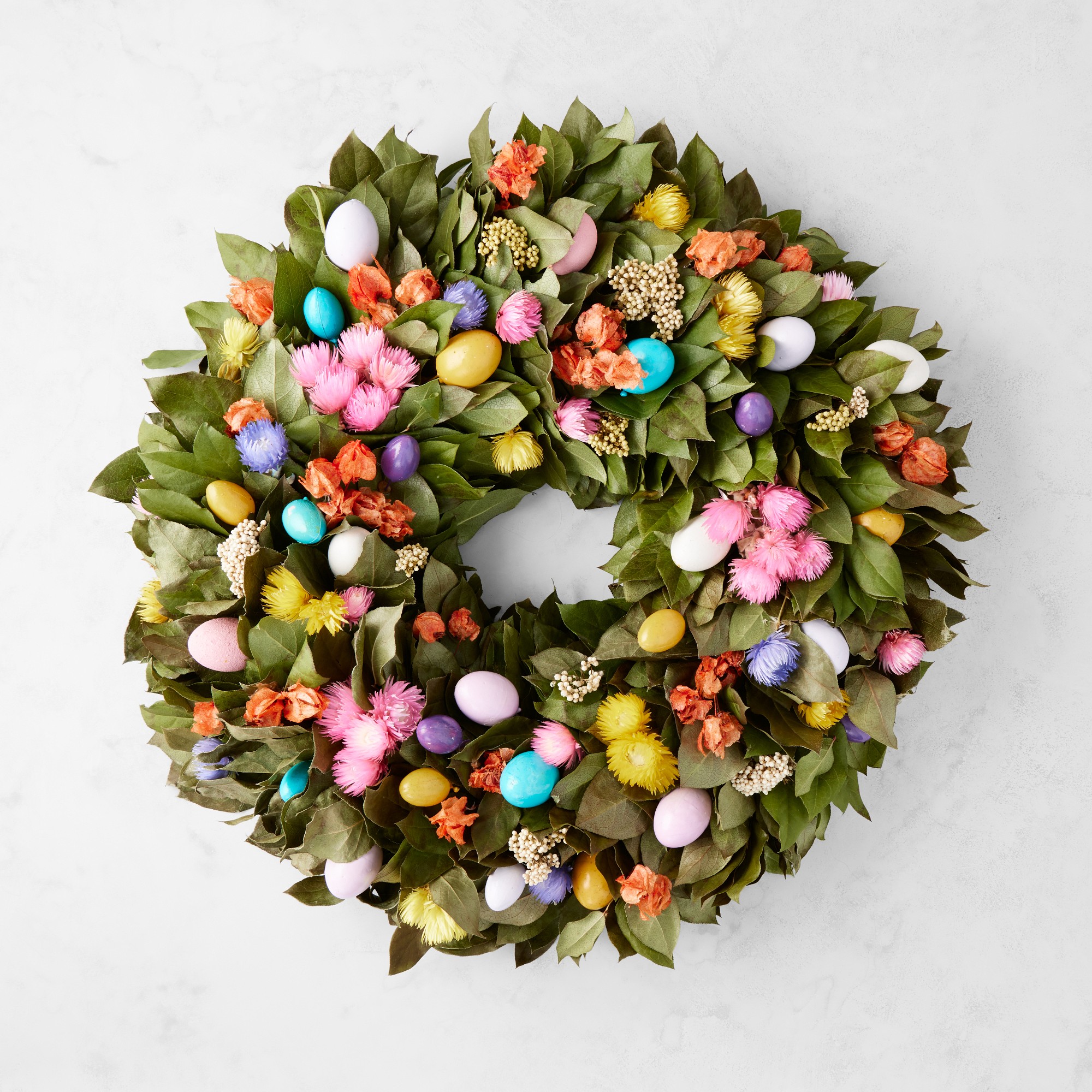 Easter Egg Live Wreath, 24
