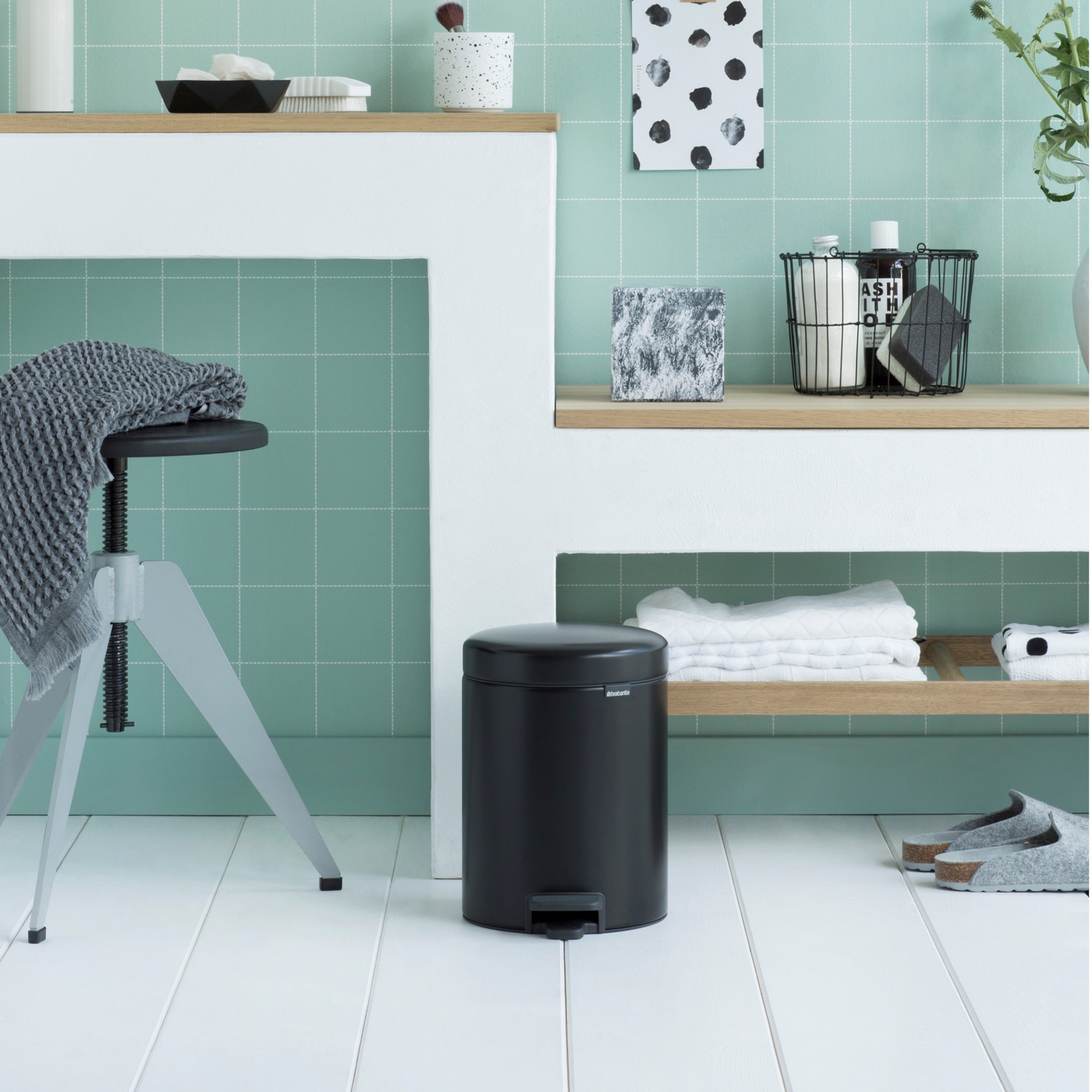 Brabantia newIcon Step On Trash Can, 1.3 Gallon