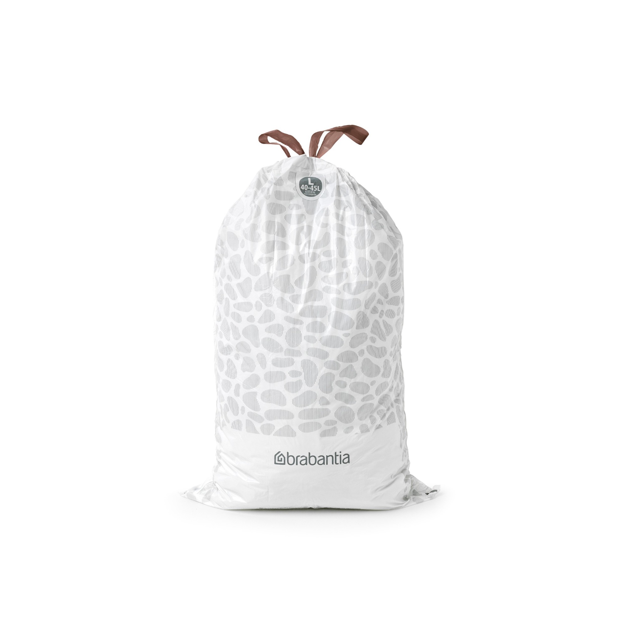 Brabantia PerfectFit Trash Bags, Code L, 12 Gallon (40-45L), 120-Count