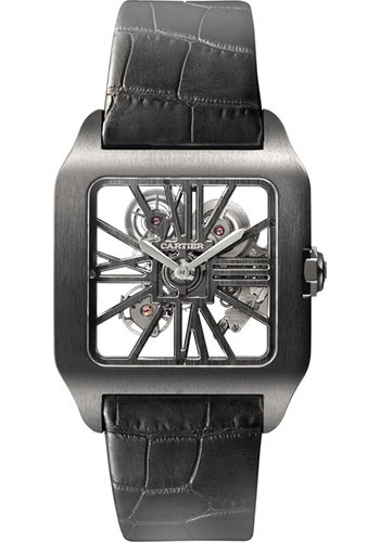Cartier Santos Skeleton Titanium Men’s Watch, W2020052