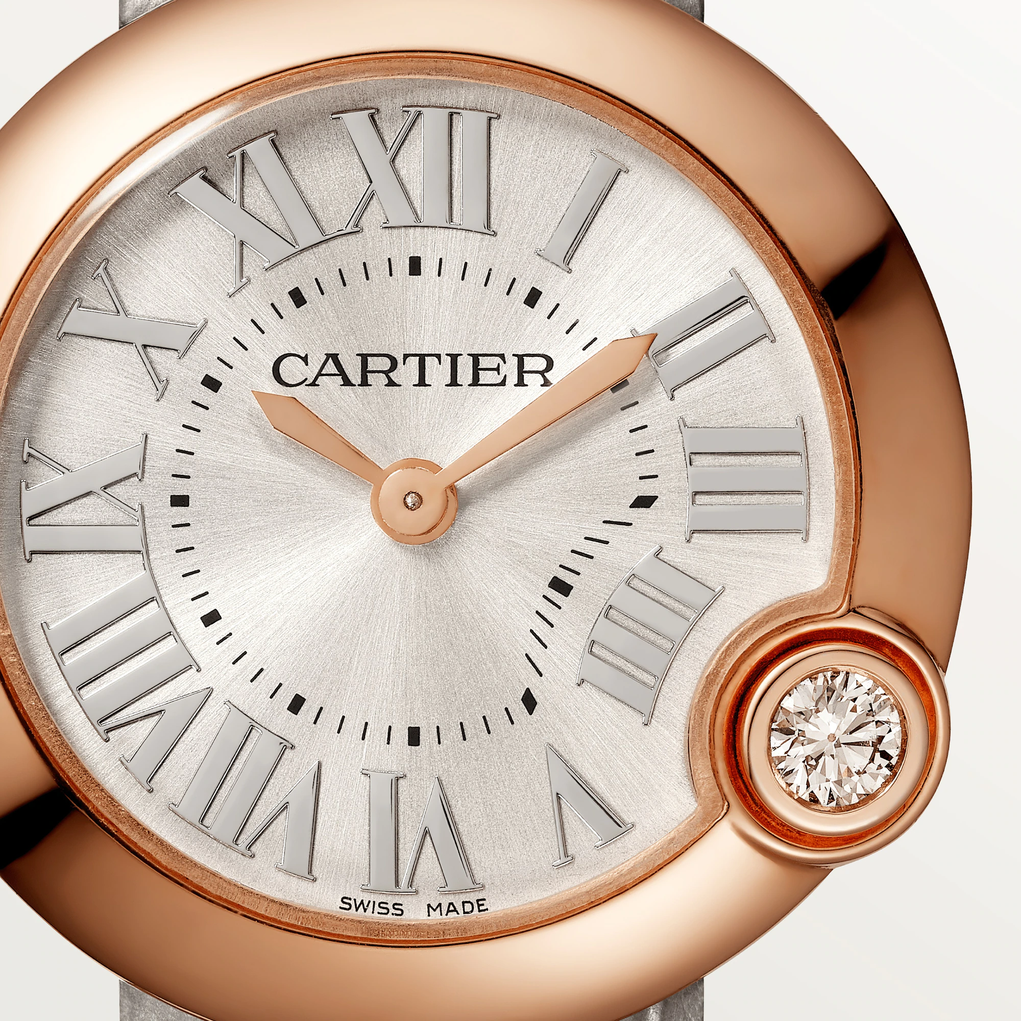 Cartier Ballon Blanc Rose Gold & Diamond Lady’s Watch, WGBL0005