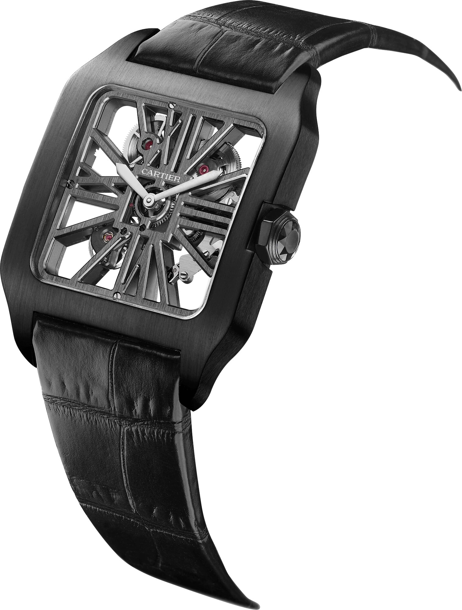 Cartier Santos Skeleton Titanium Men’s Watch, W2020052
