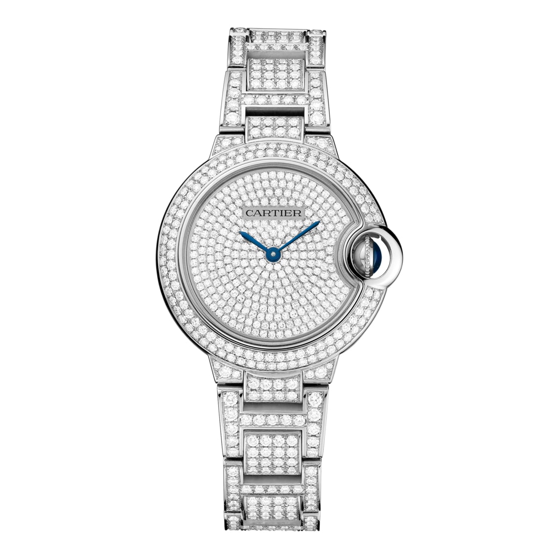 Cartier Ballon Bleu 33mm 18K White Gold & Diamonds Lady’s Watch, HPI00562