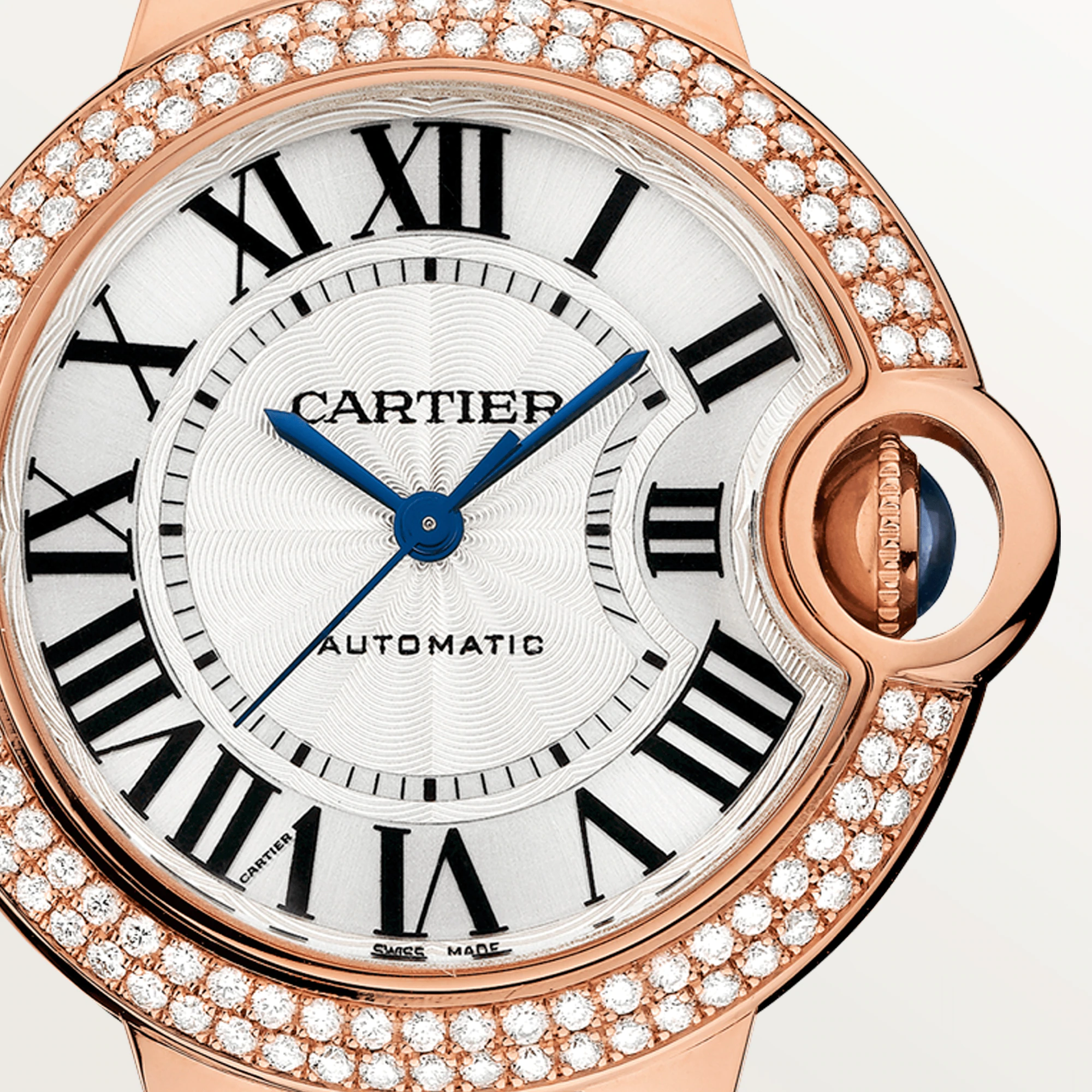 Cartier Ballon Bleu 36mm Rose Gold & Diamond Lady’s Watch, WJBB0067