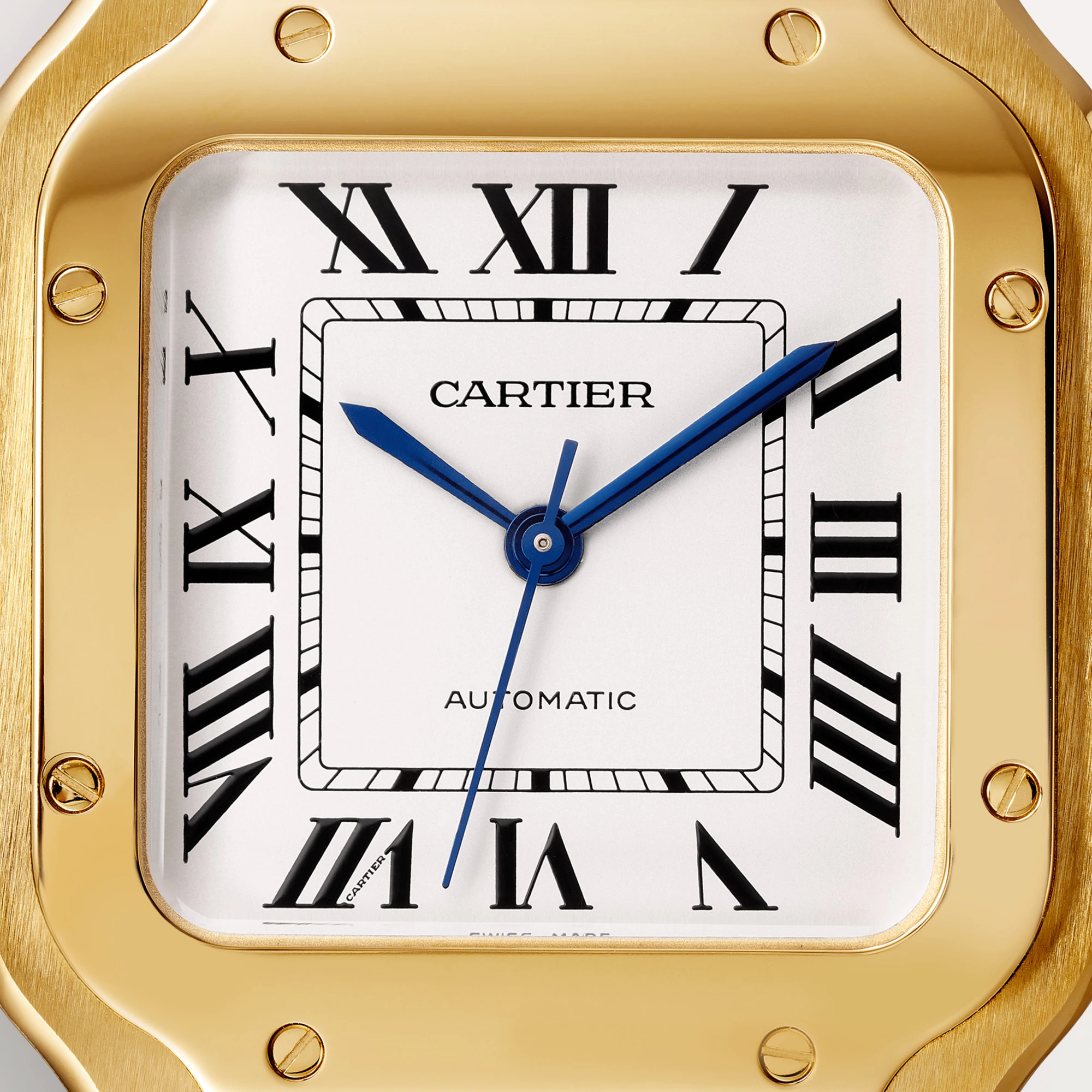 Cartier Santos Yellow Gold Unisex Watch, WGSA0030