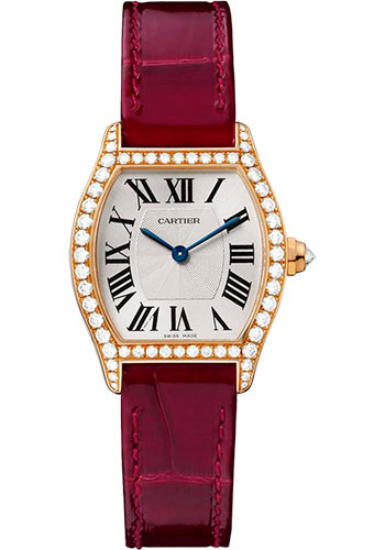 Cartier Tortue 18K Rose Gold & Diamonds Ladies Watch, WA501006