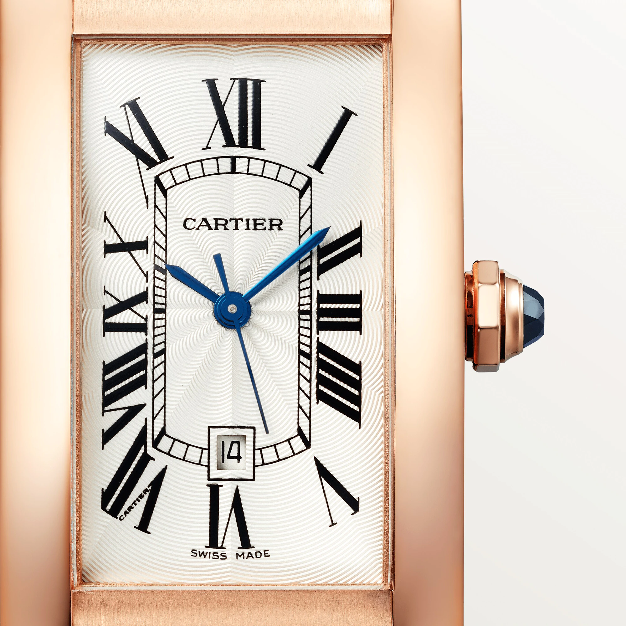Cartier Tank Américaine 18K Rose Gold Unisex Watch, W2620030