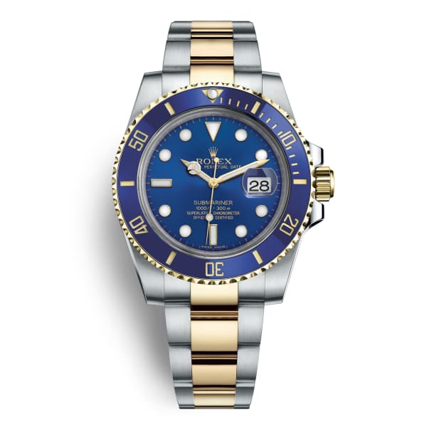 Rolex Submariner, Two-Tone, Blue Bezel and Dial 116613