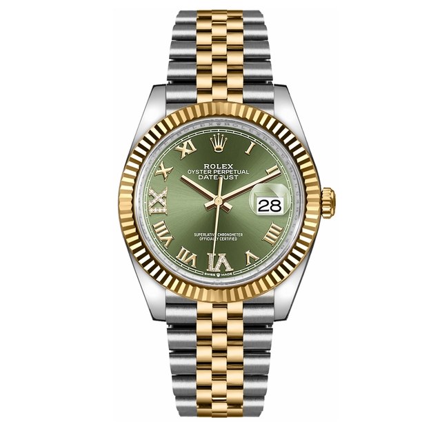 Rolex Datejust 36 Olive Green Dial Midsize Watch 126233