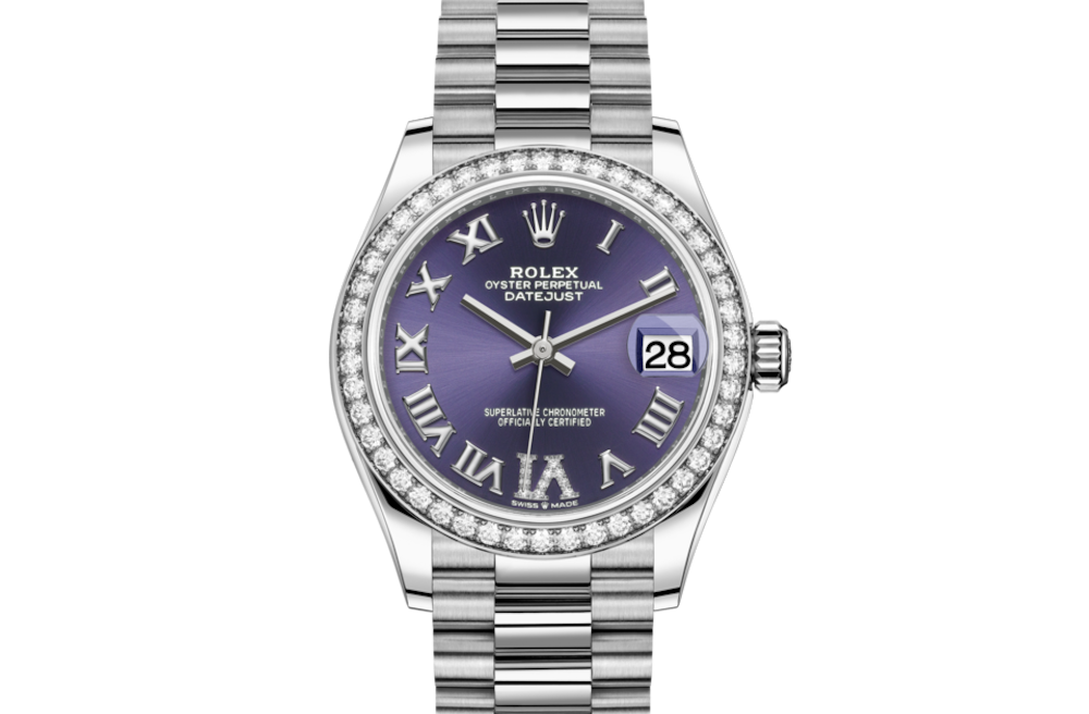 LadyRolex DATEJUST 31 Aubergine Set With Diamonds，278289RBR