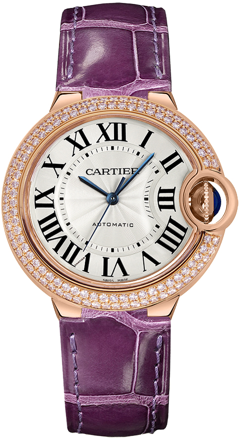 Cartier Ballon Bleu 36 mm 18K Rose Gold & Diamond Lady’s Watch,  WE900551
