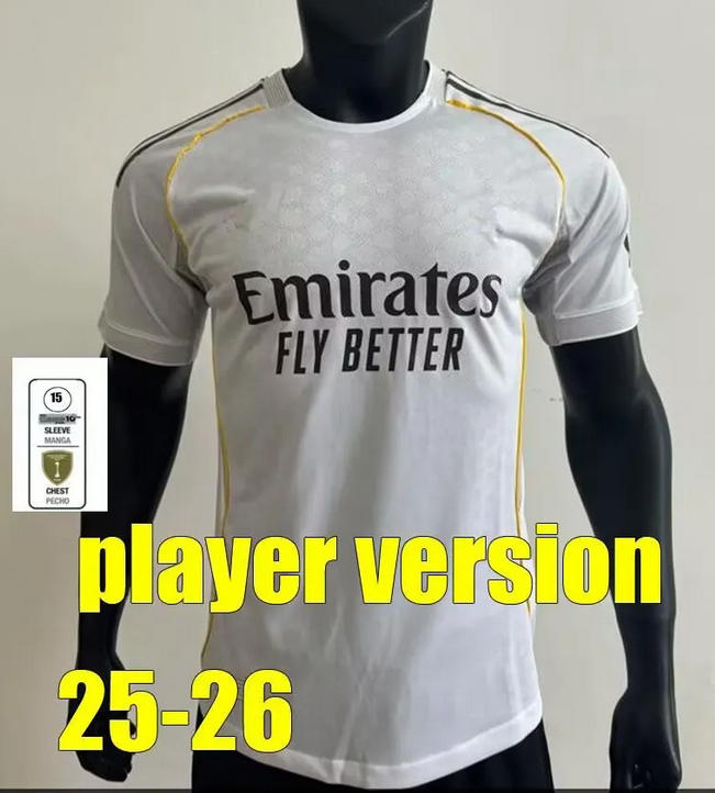 25-26 Real Madrid Home away third players Edition Jersey
