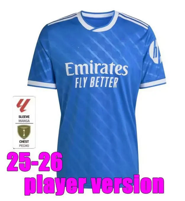 25-26 Real Madrid Home away third players Edition Jersey