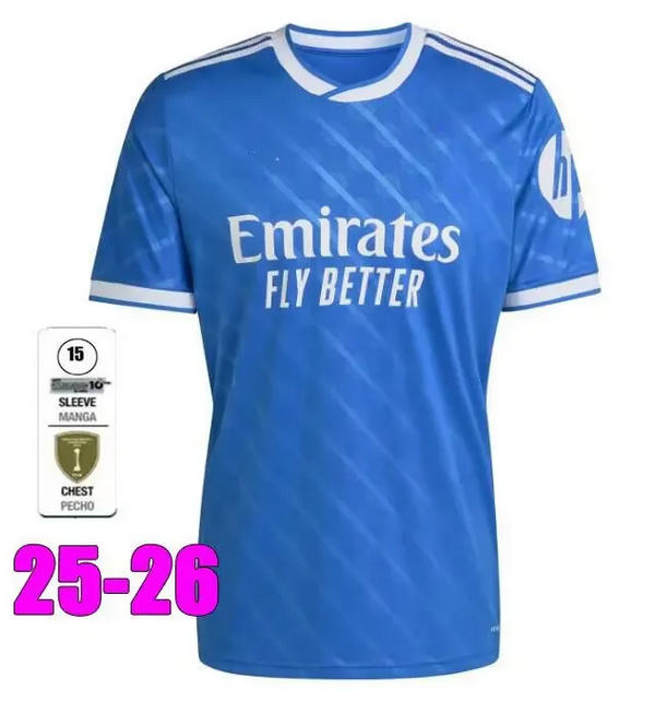25-26 Real Madrid home away third fan jersey