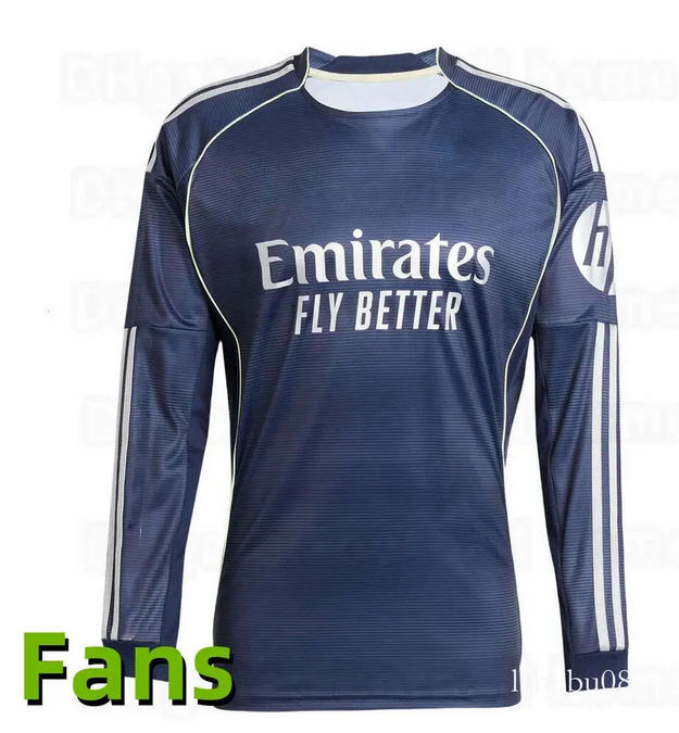 25-26 Real Madrid home and away third set long-sleeved fan version jersey
